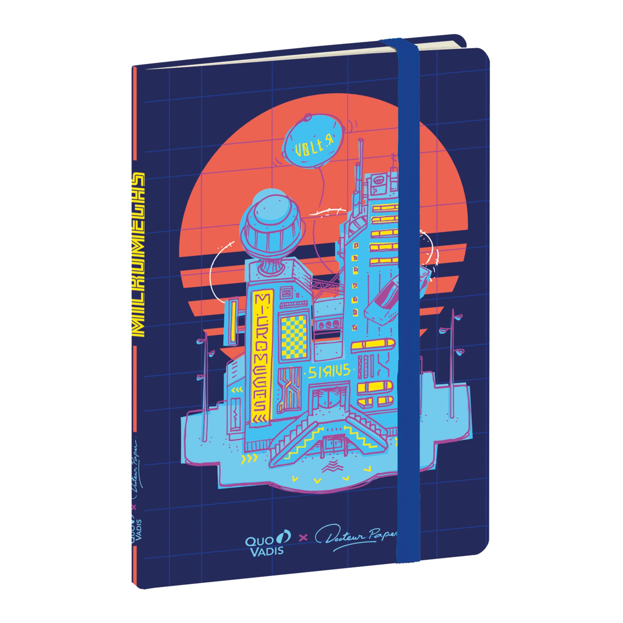 Cuaderno de notas DOCTEUR PAPER - Rayado horizontal, A5 - 15x21cm - Quo Vadis 2371261Q - Ciudad.