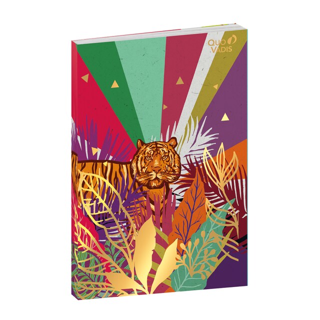 Imagen 0 de Cuaderno de notas JUNGLE - Rayado horizontal, A5 - 15x21cm - Quo Vadis 2371265Q - Arco iris