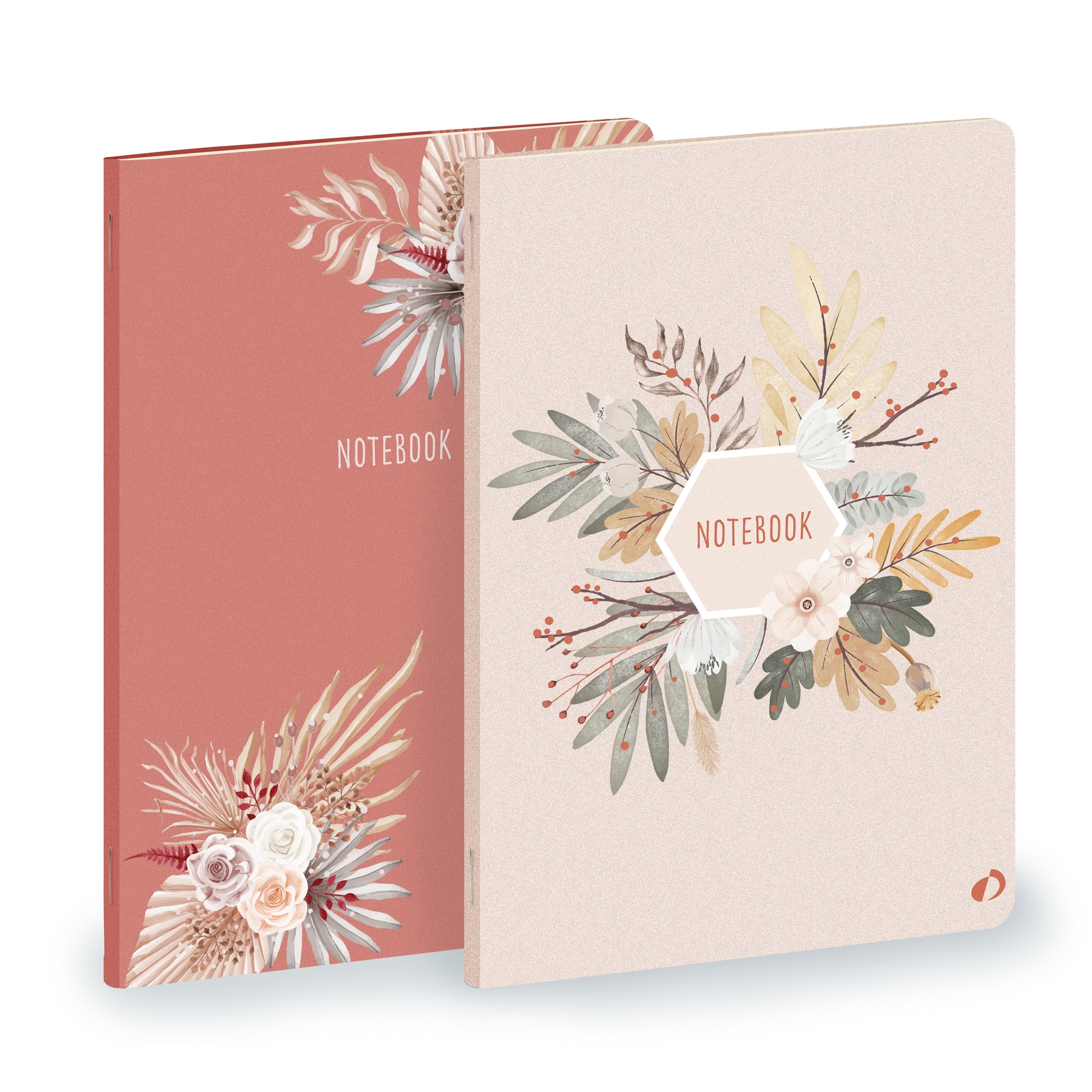 2 Cuadernos de notas PAMPA - Rayado horizontal, A5 - 15x21cm - Quo Vadis 2371317Q - Surtido.