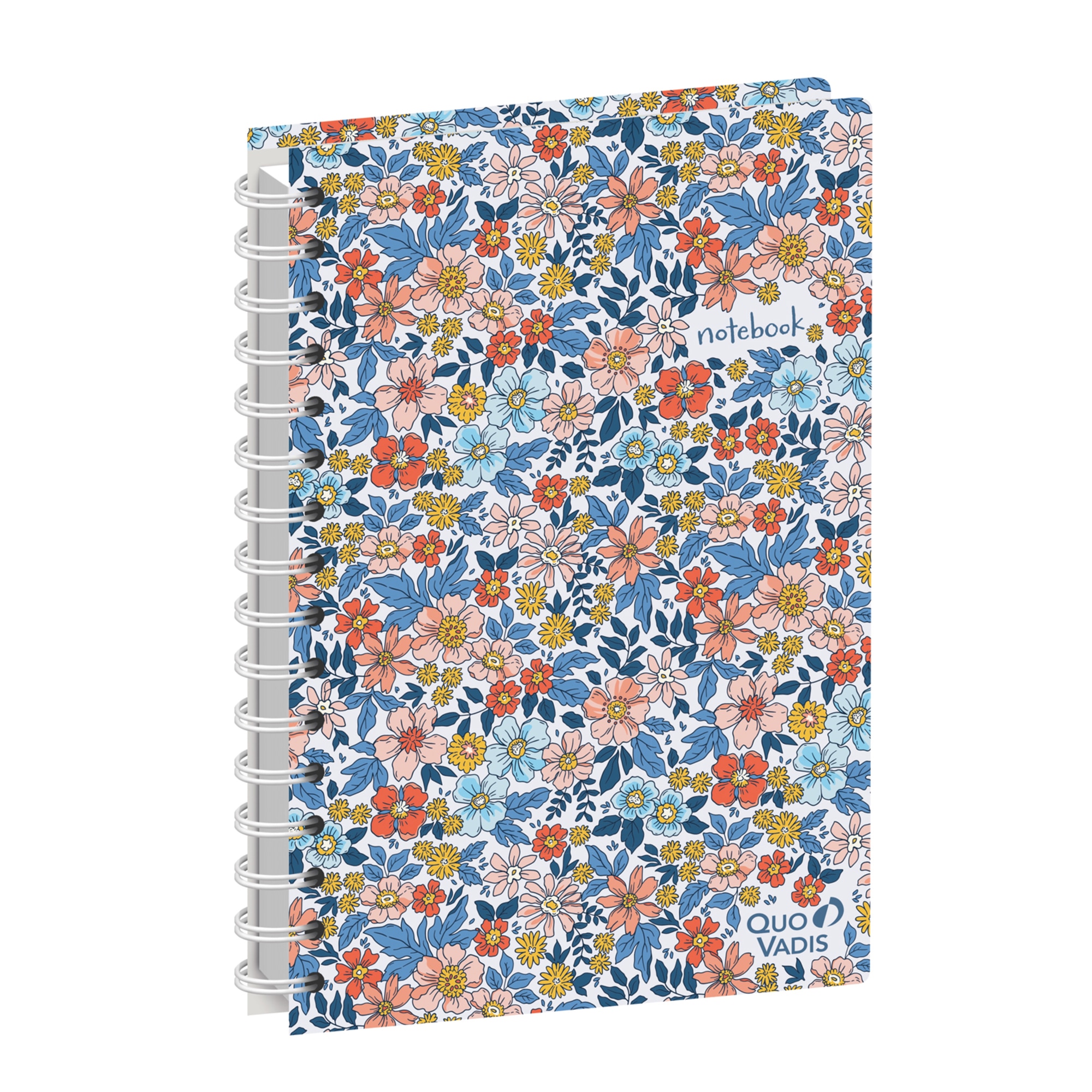 Cuaderno de notas con espiral DAISY - Rayado horizontal, A5 - 15x21cm - Quo Vadis 2371328Q - Liberty.