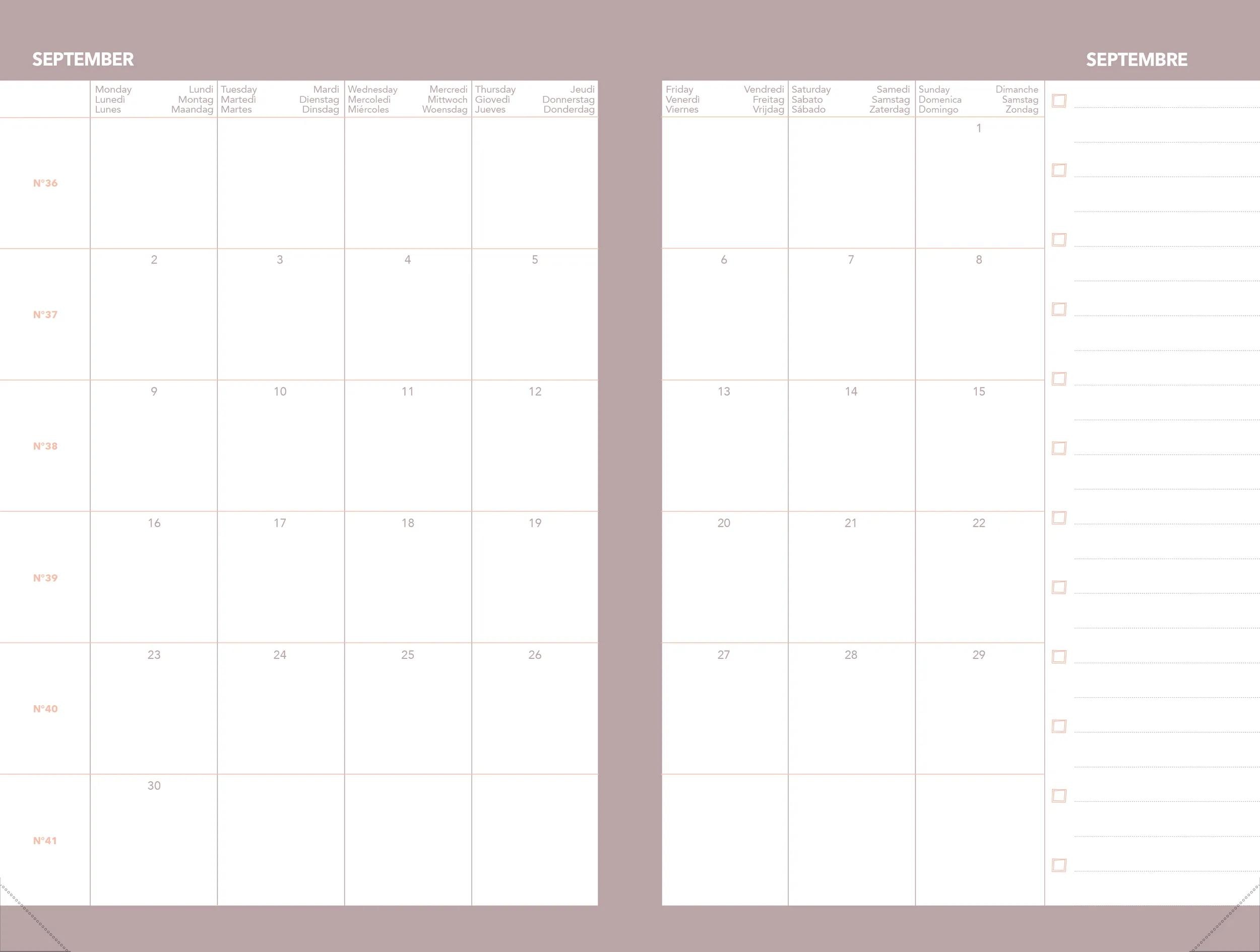 Imagen 3 de Agenda Escolar MINISTRE COLOR 26-27  ML FESTY Semana vista A5+ 16x24cm , Verde Verde
