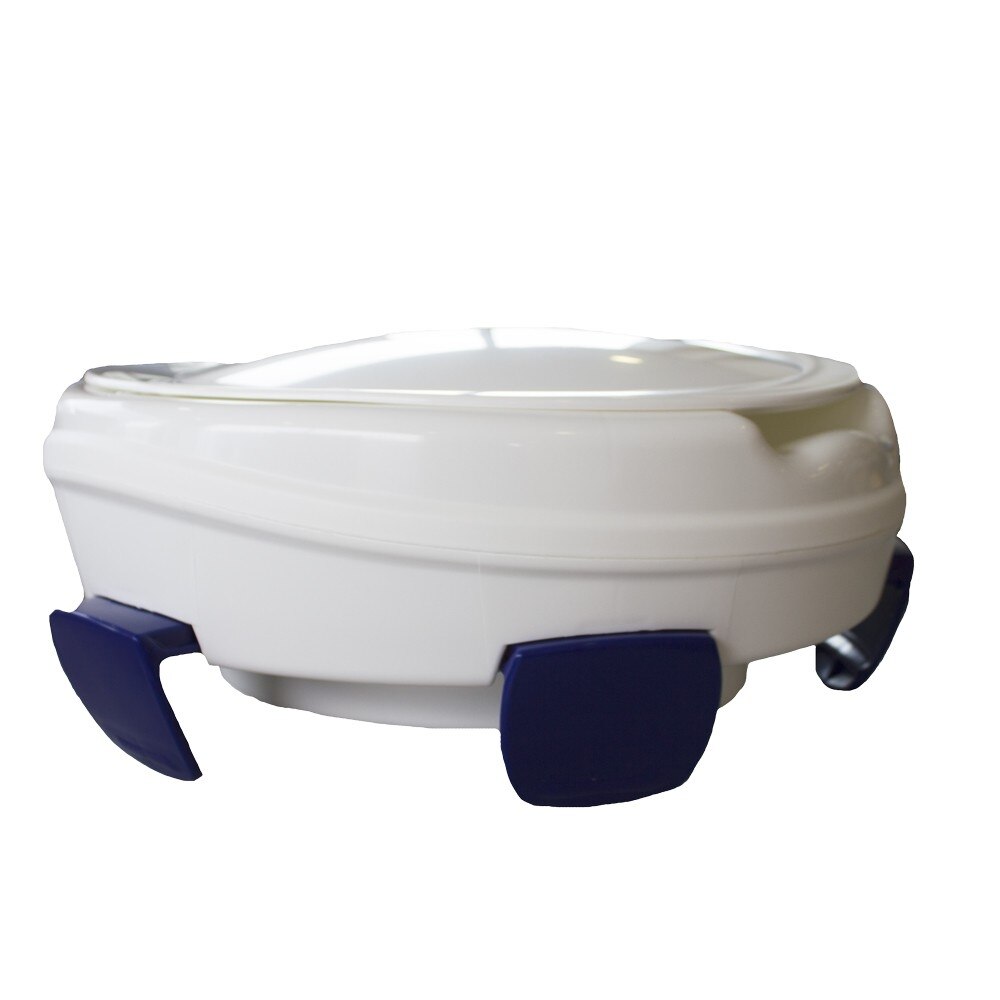 Elevador wc con tapa altura 11 cm ovalado y resistente Clipper Herdegen 4