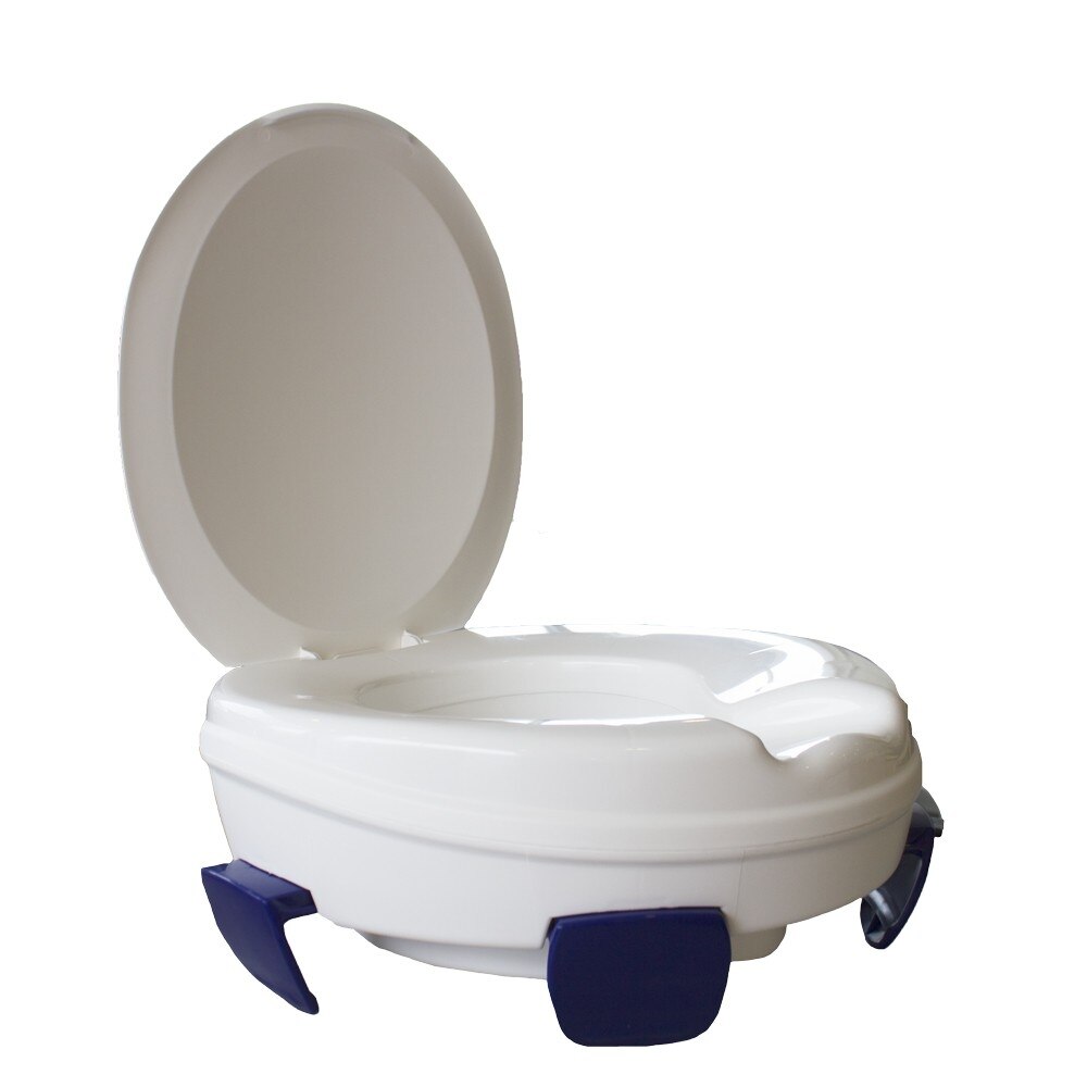 Elevador wc con tapa altura 11 cm ovalado y resistente Clipper Herdegen 6