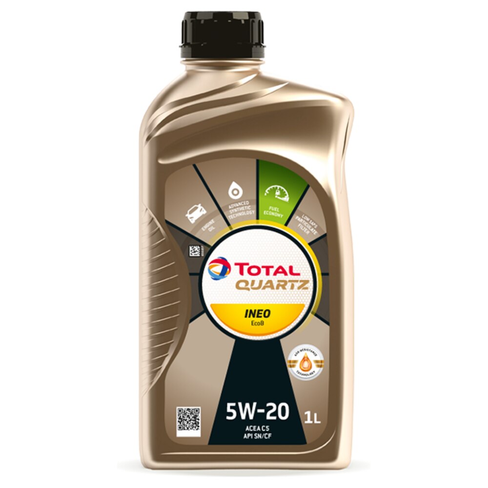 Imagen 0 de Aceite de coche Quartz Ineo Ecob 5W20 1L Total