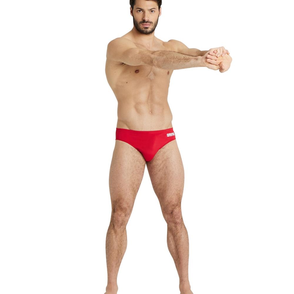 Slip de competición de hombre Team Swim Arena - Rojo Rojo-3