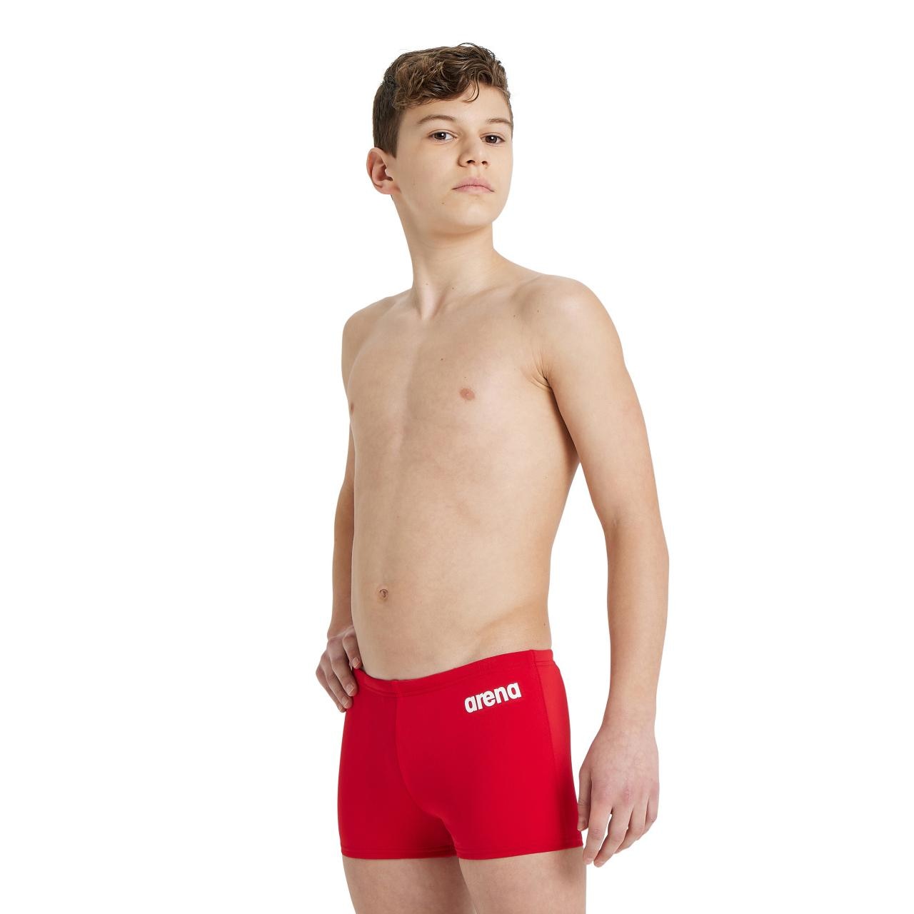 Bañador corto de niño Team Swim Arena - Rojo Rojo-1