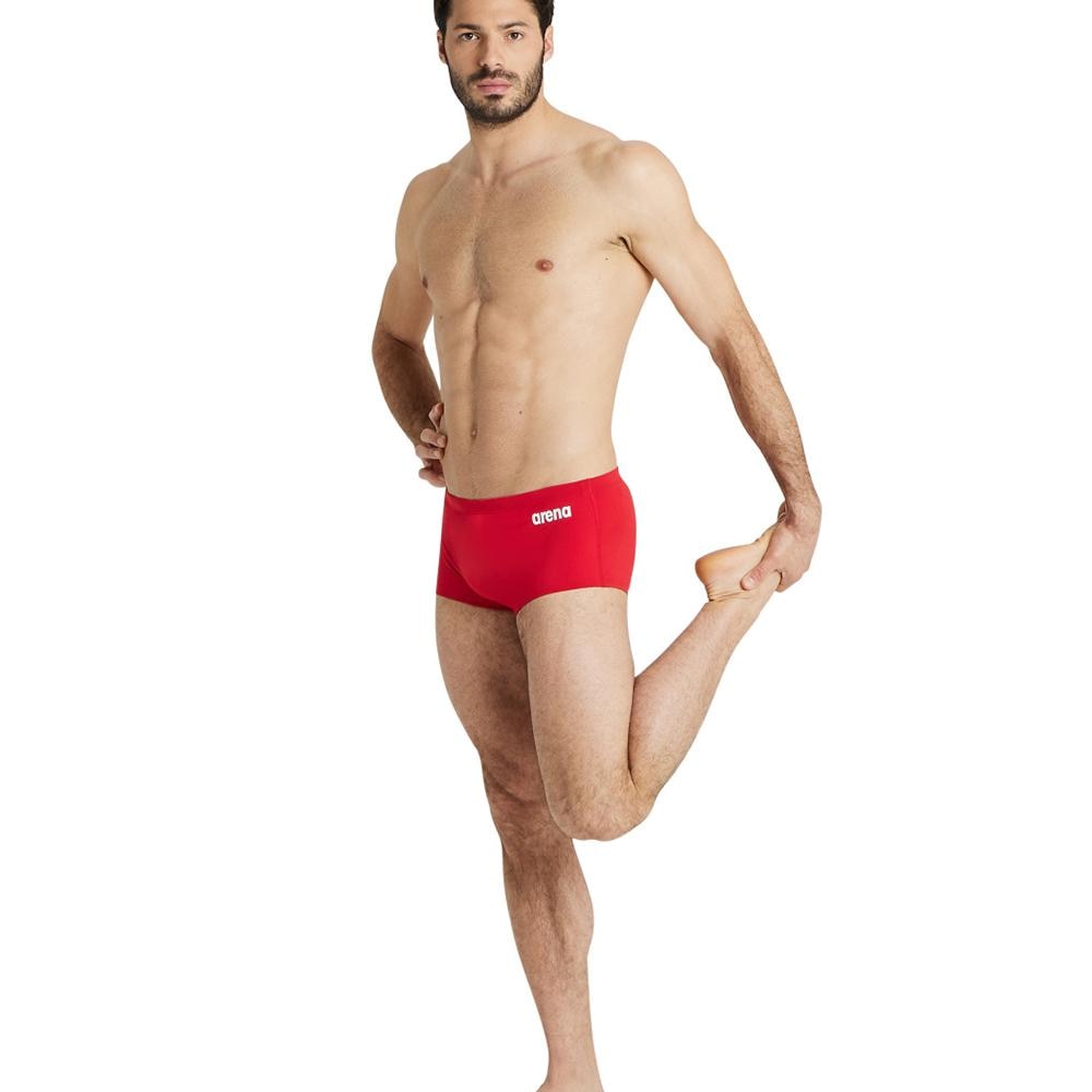 Short de competición de hombre Team Swim Arena - Rojo Rojo-3