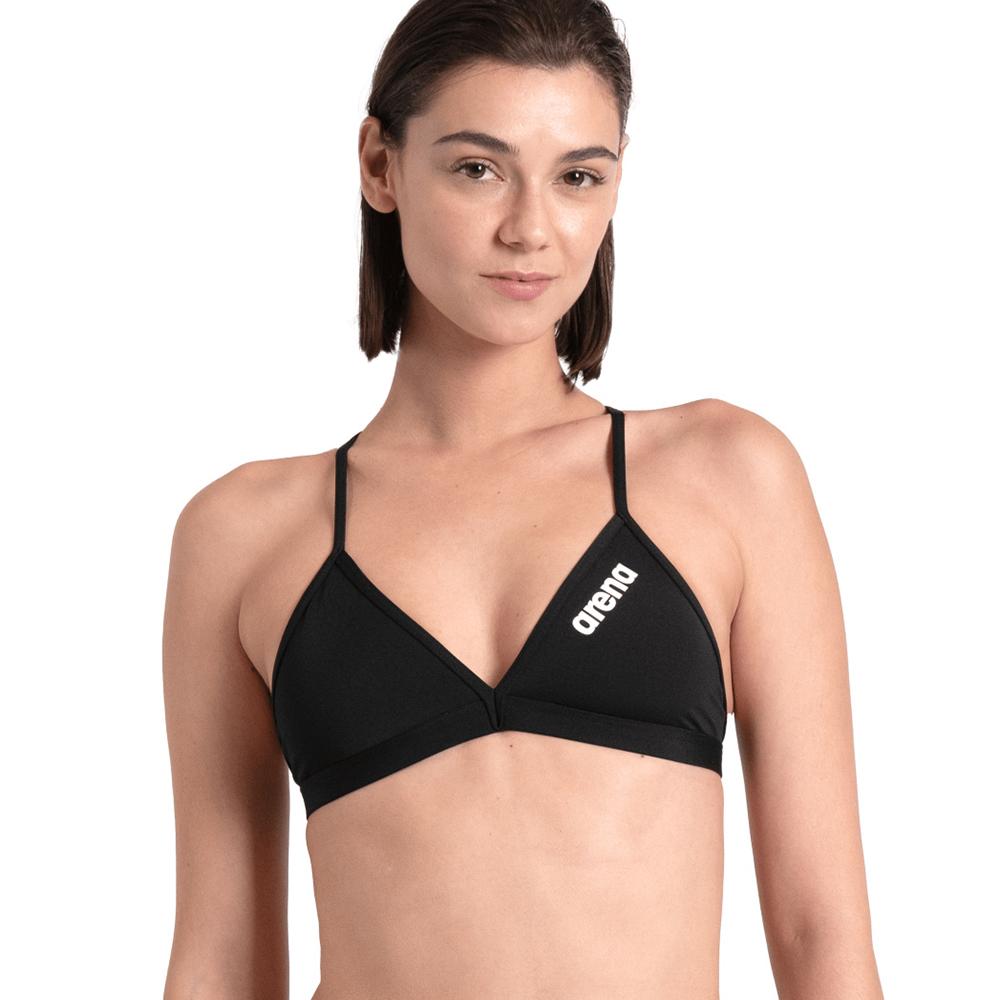 Top de bikini de mujer Team Swim Arena - Negro Negro-1