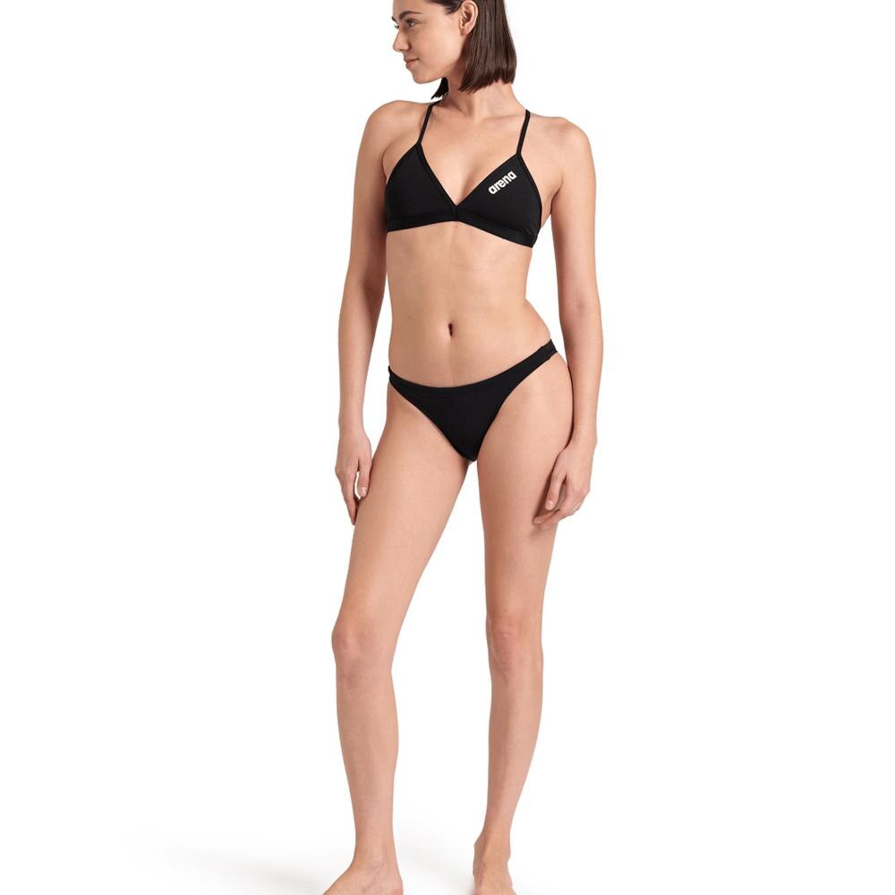 Top de bikini de mujer Team Swim Arena - Negro Negro-3