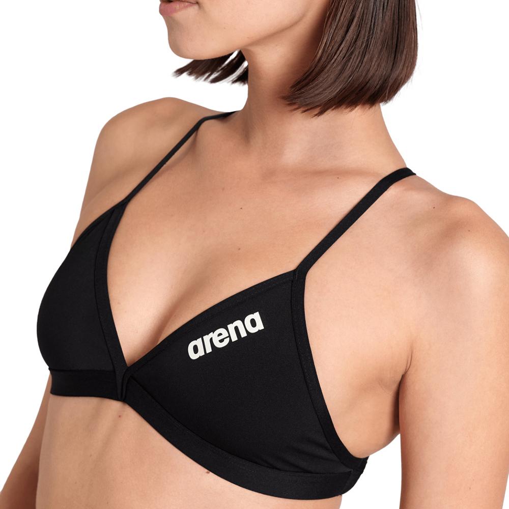 Top de bikini de mujer Team Swim Arena - Negro Negro-4