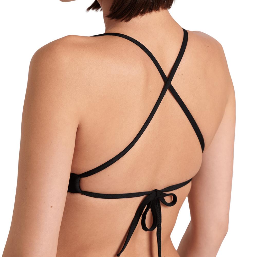 Top de bikini de mujer Team Swim Arena - Negro Negro-5