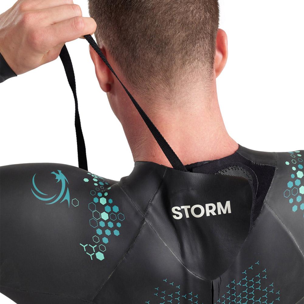 Traje de neopreno de hombre Storm Wetsuit Arena - Negro / Azul Negro / Azul-3