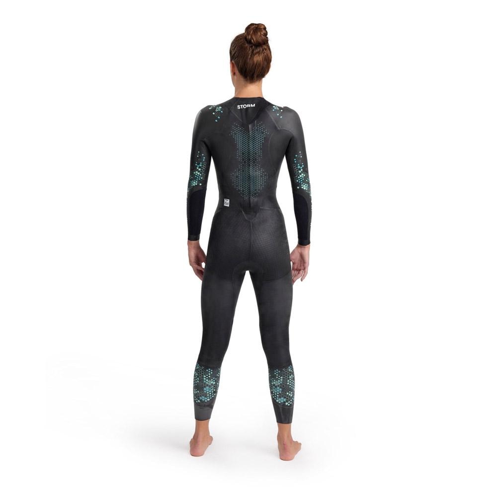 Traje de neopreno de mujer Storm Wetsuit Arena - Negro / Azul Negro / Azul-2