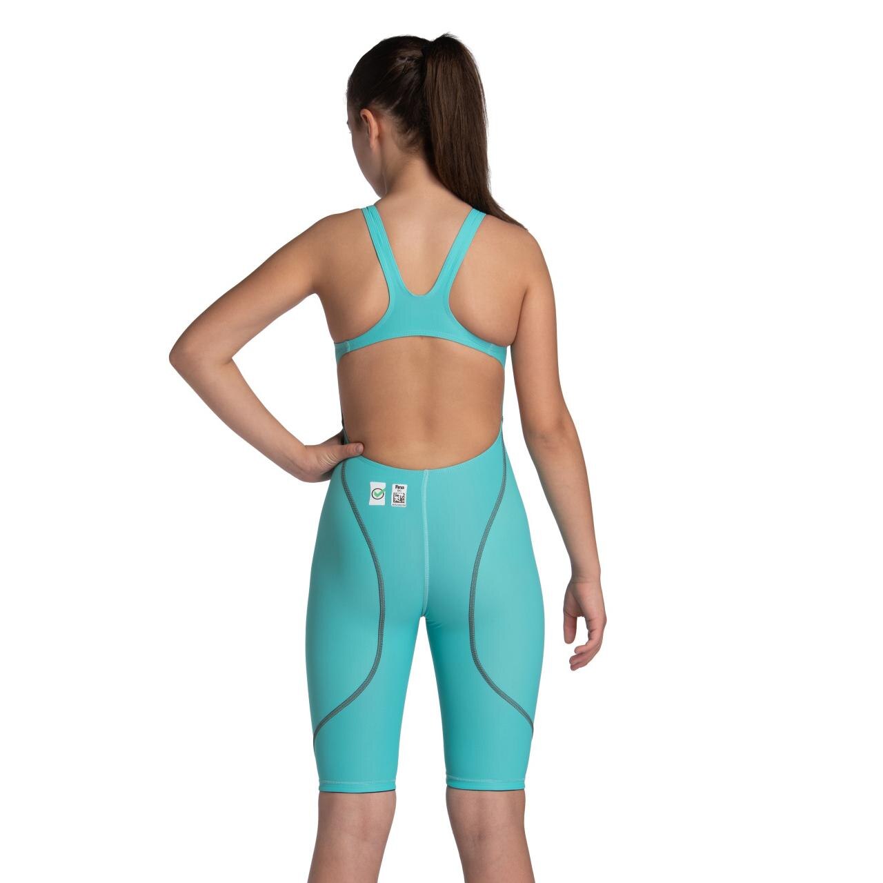 Imagen 3 de Traje de competición de natación de niña Powerskin St Next OB Arena - Turquesa Turquesa