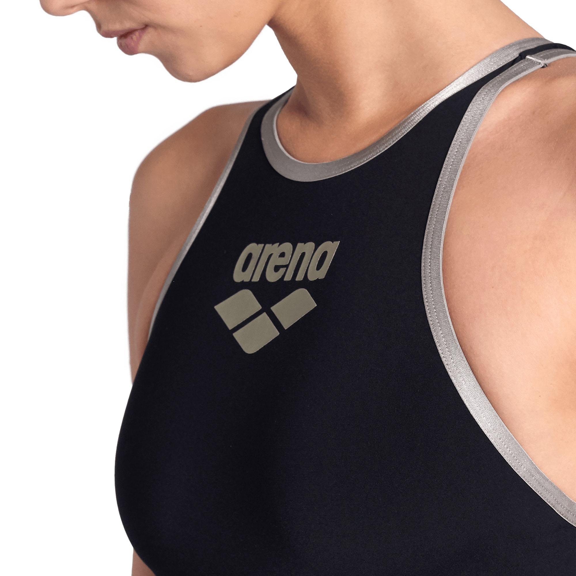 Bañador de competición de mujer One Biglogo Arena - Negro Negro-4