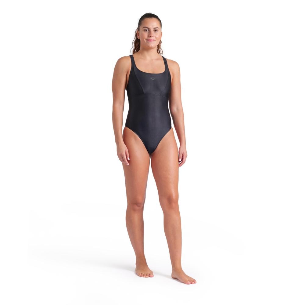 Bañador con sostén Feel de mujer Solid Control Pro Back Arena - Negro Negro-3