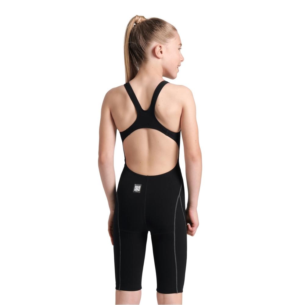 Traje de competición de natación de niña Powerskin Impulso Arena - Negro Negro-2