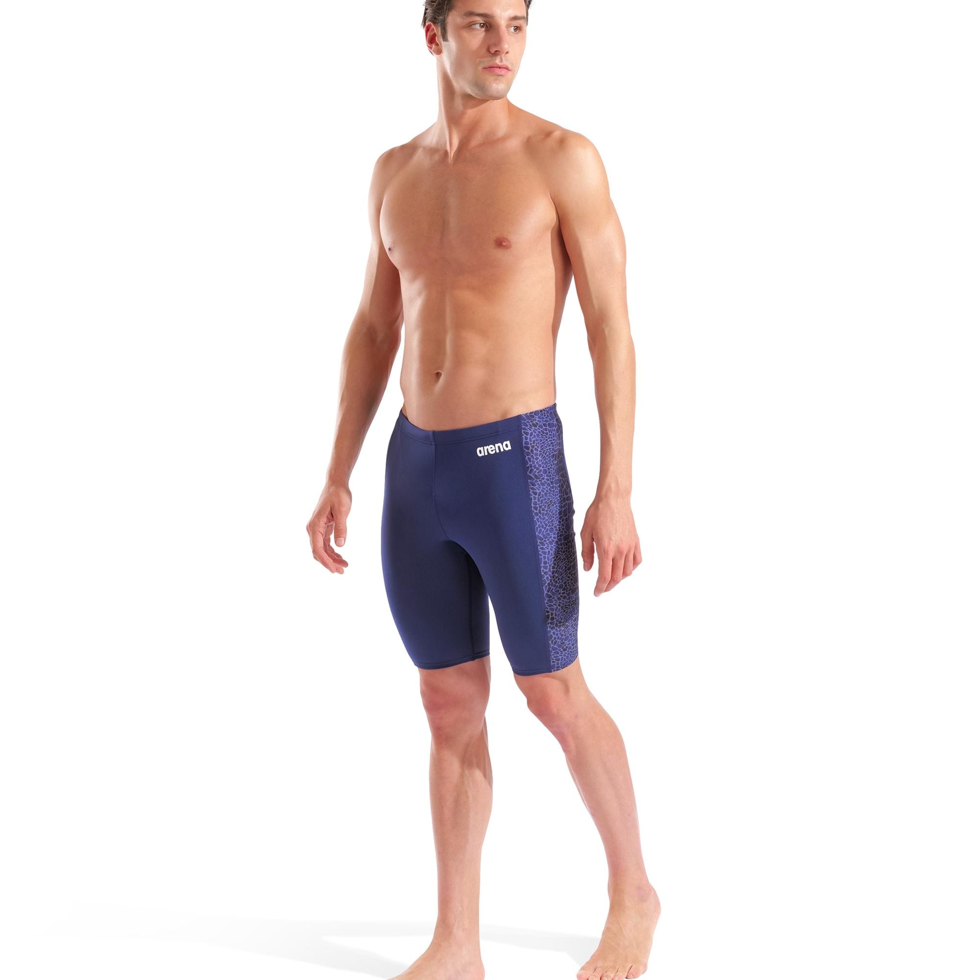 Imagen 3 de Bañador jammer de competición de hombre Snakeskin Arena - Azul marino Azul marino