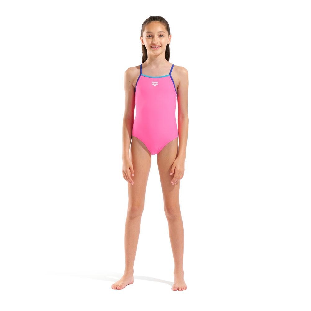 Bañador de bebé niña Feel Solid Light Drop Back Arena - Rosa Rosa-3