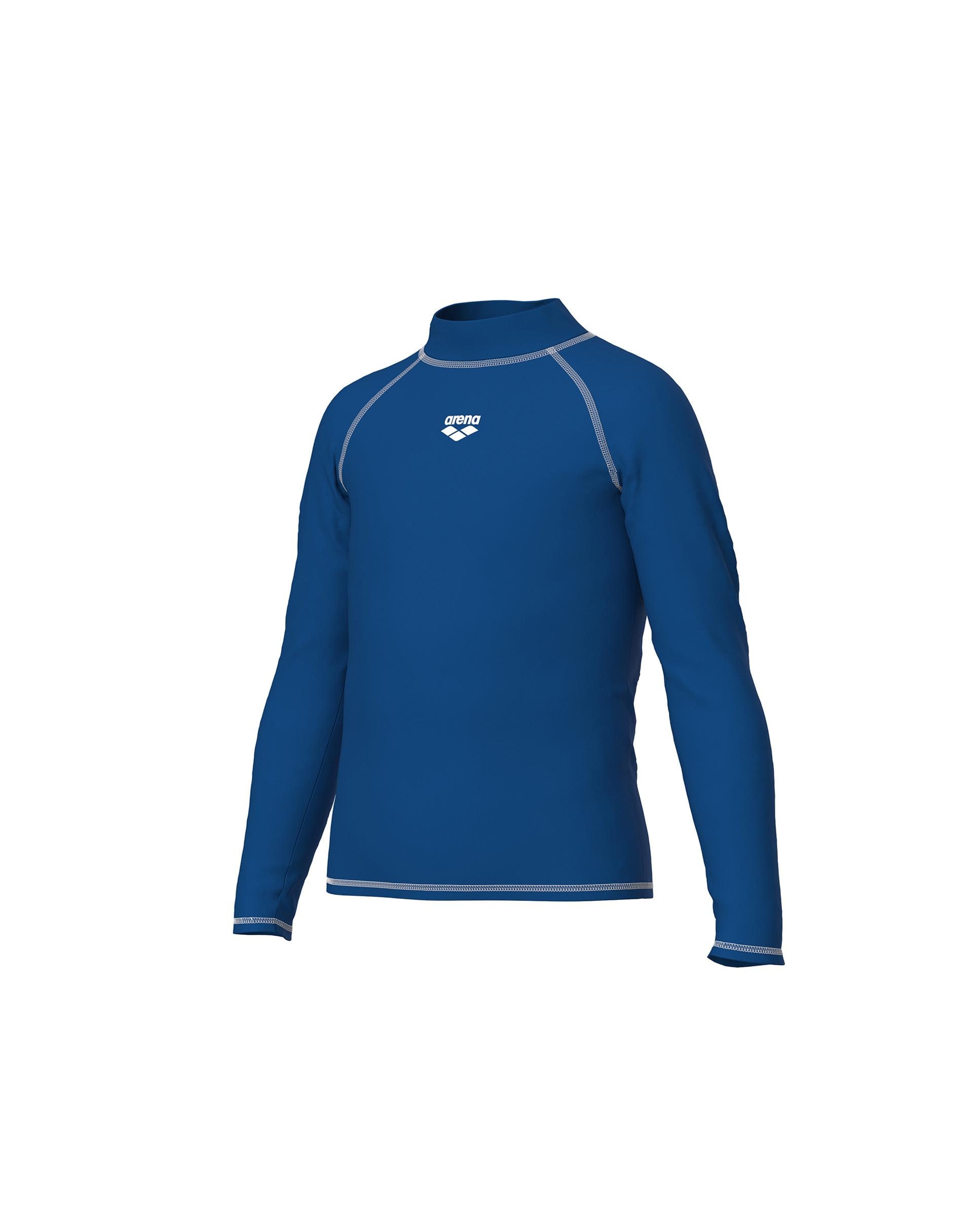 Imagen 3 de Camiseta de natación de manga larga con protección UV arena - Azul Azul