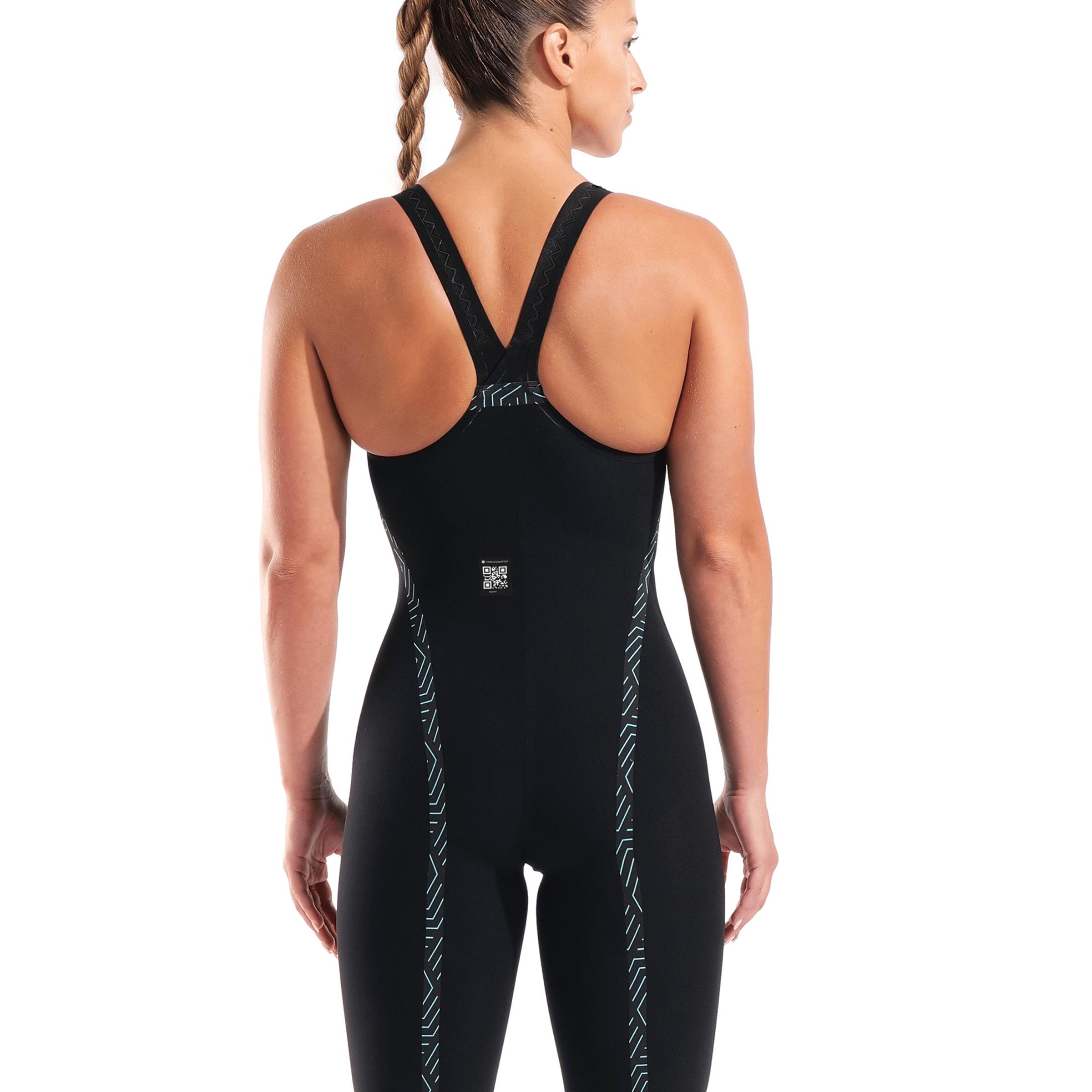 Traje de triatlón de mujer Powerskin Veloce OB Arena - Negro Negro-2