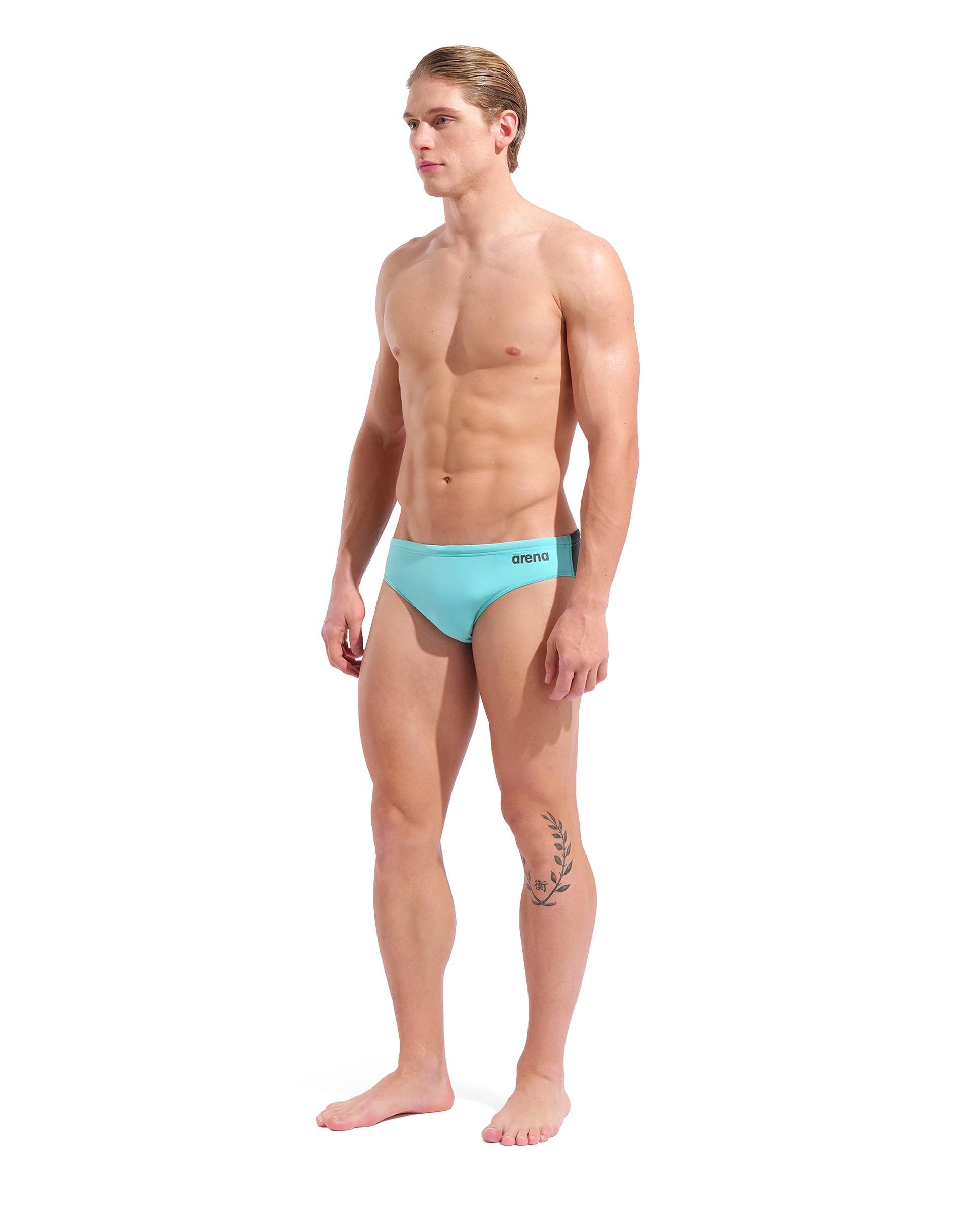 Imagen 4 de Bañador de hombre slip liso arena Performance Team - Turquesa Turquesa