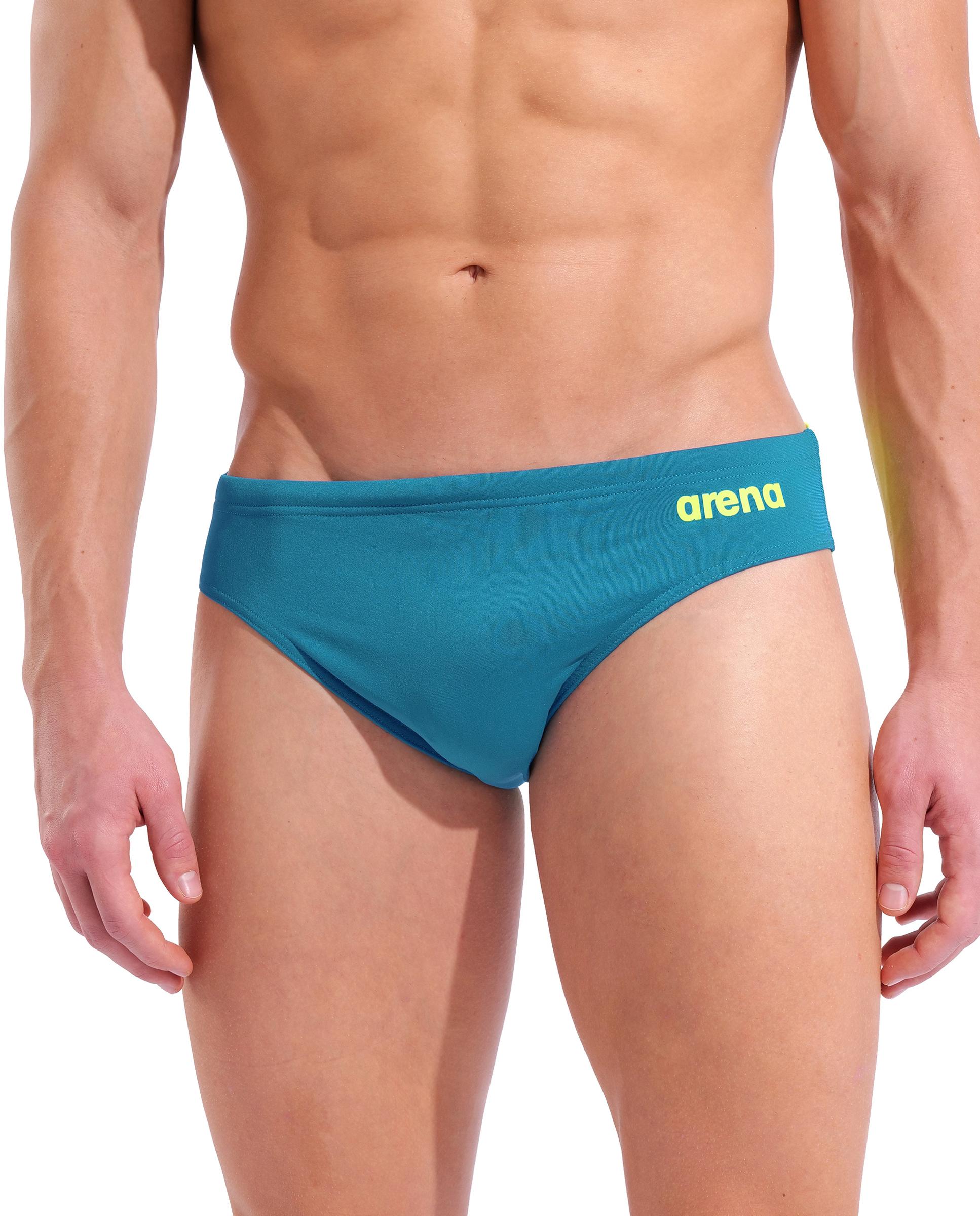 Imagen 5 de Bañador de hombre slip liso arena Performance Team - Azul Azul