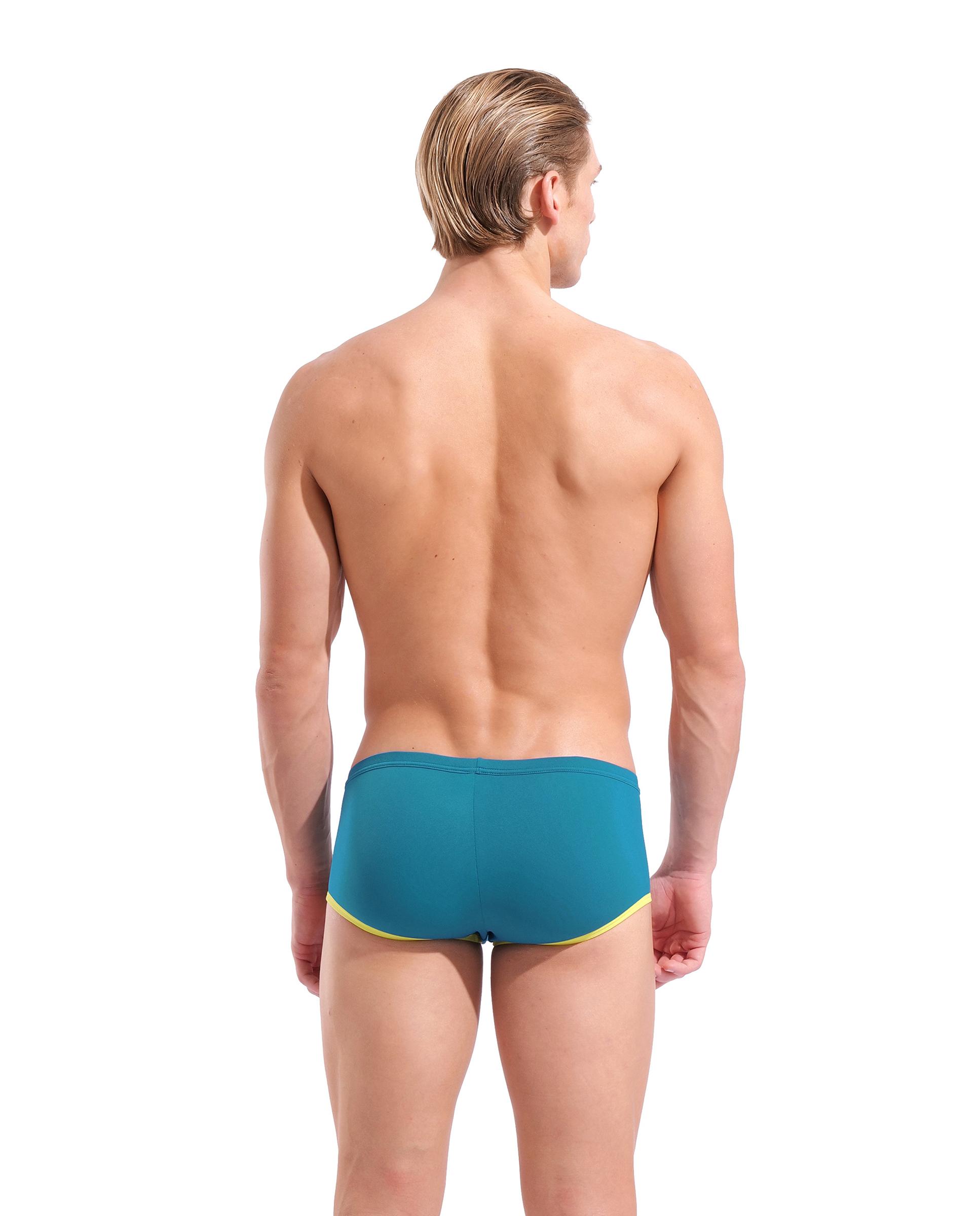 Bañador de hombre short de tiro bajo arena One Big Logo - Azul Azul-2