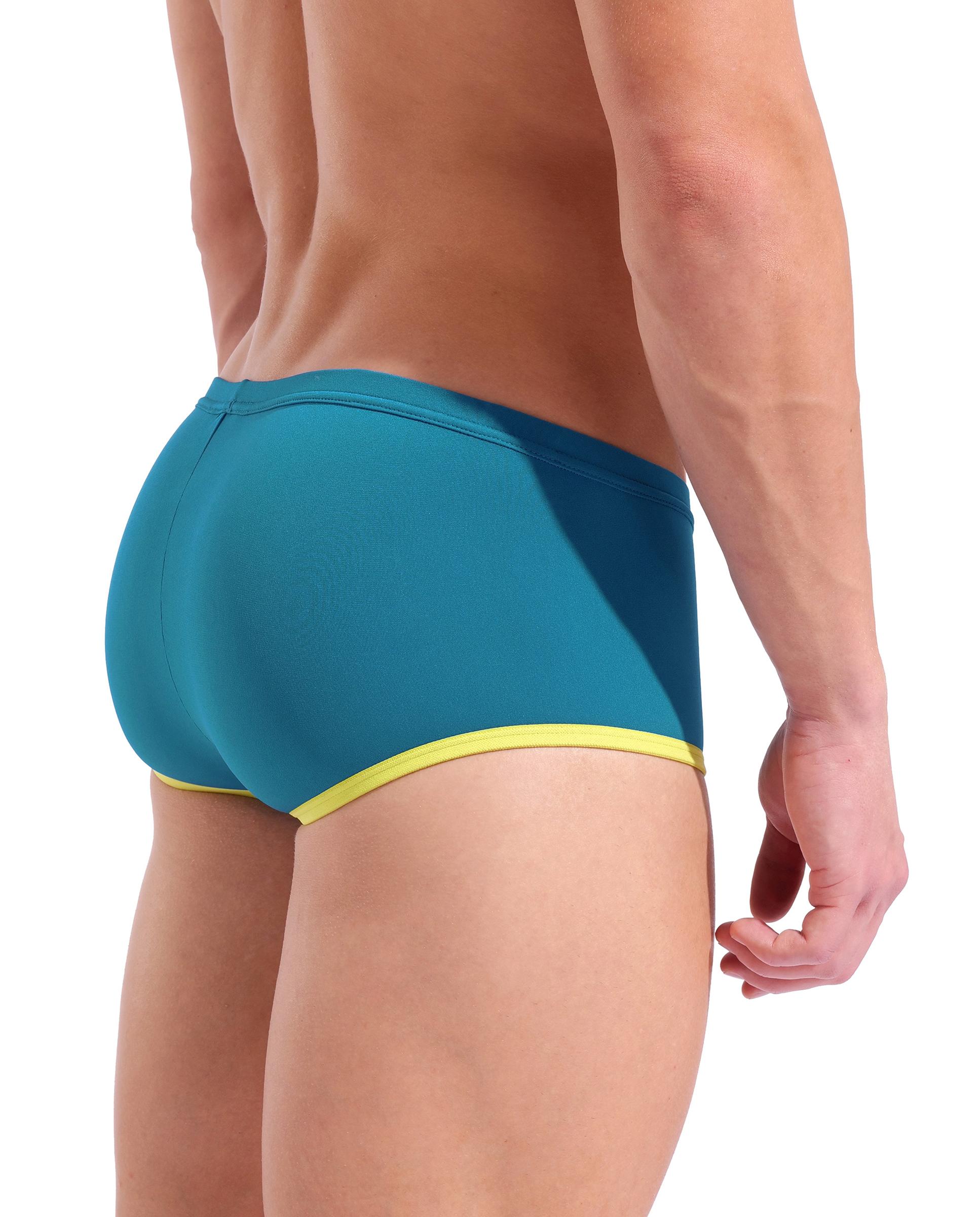 Bañador de hombre short de tiro bajo arena One Big Logo - Azul Azul-5