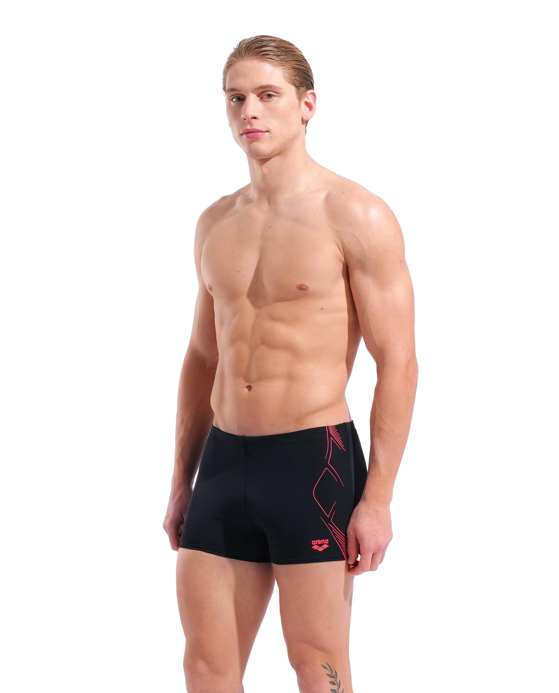 Bañador de hombre short arena Performance Graphic - Negro Negro-1