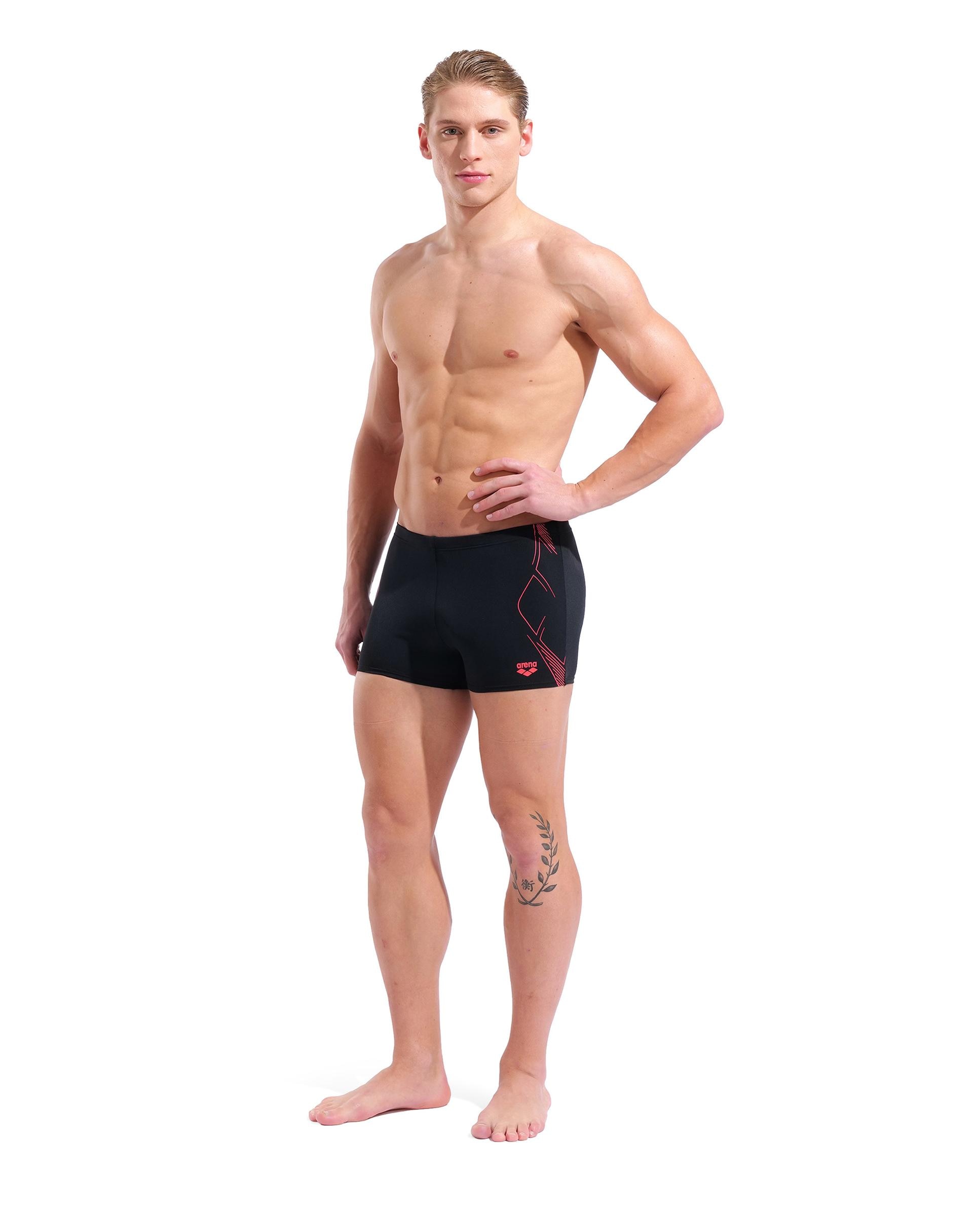 Bañador de hombre short arena Performance Graphic - Negro Negro-3