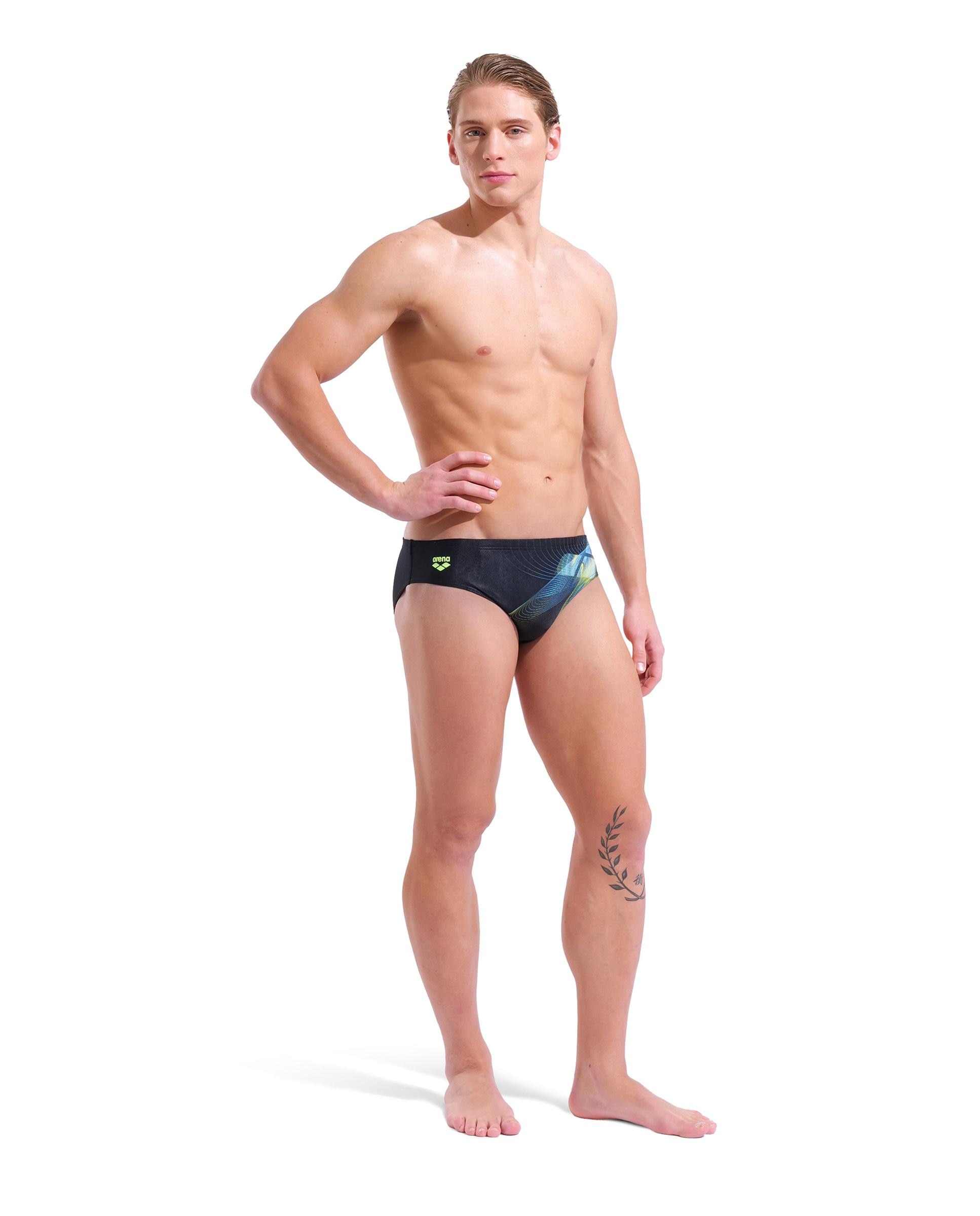 Imagen 3 de Bañador de hombre tipo slip arena Performance Jellyfish - Negro Negro