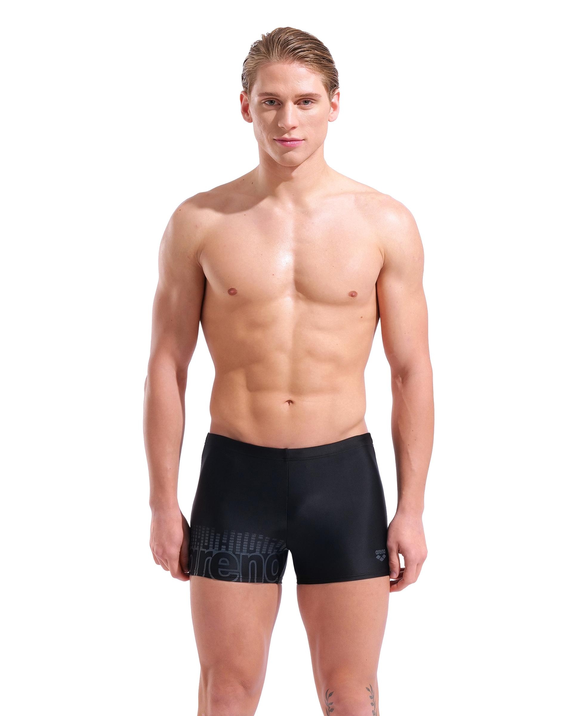 Bañador de hombre short arena Feel Playful - Negro Negro-1