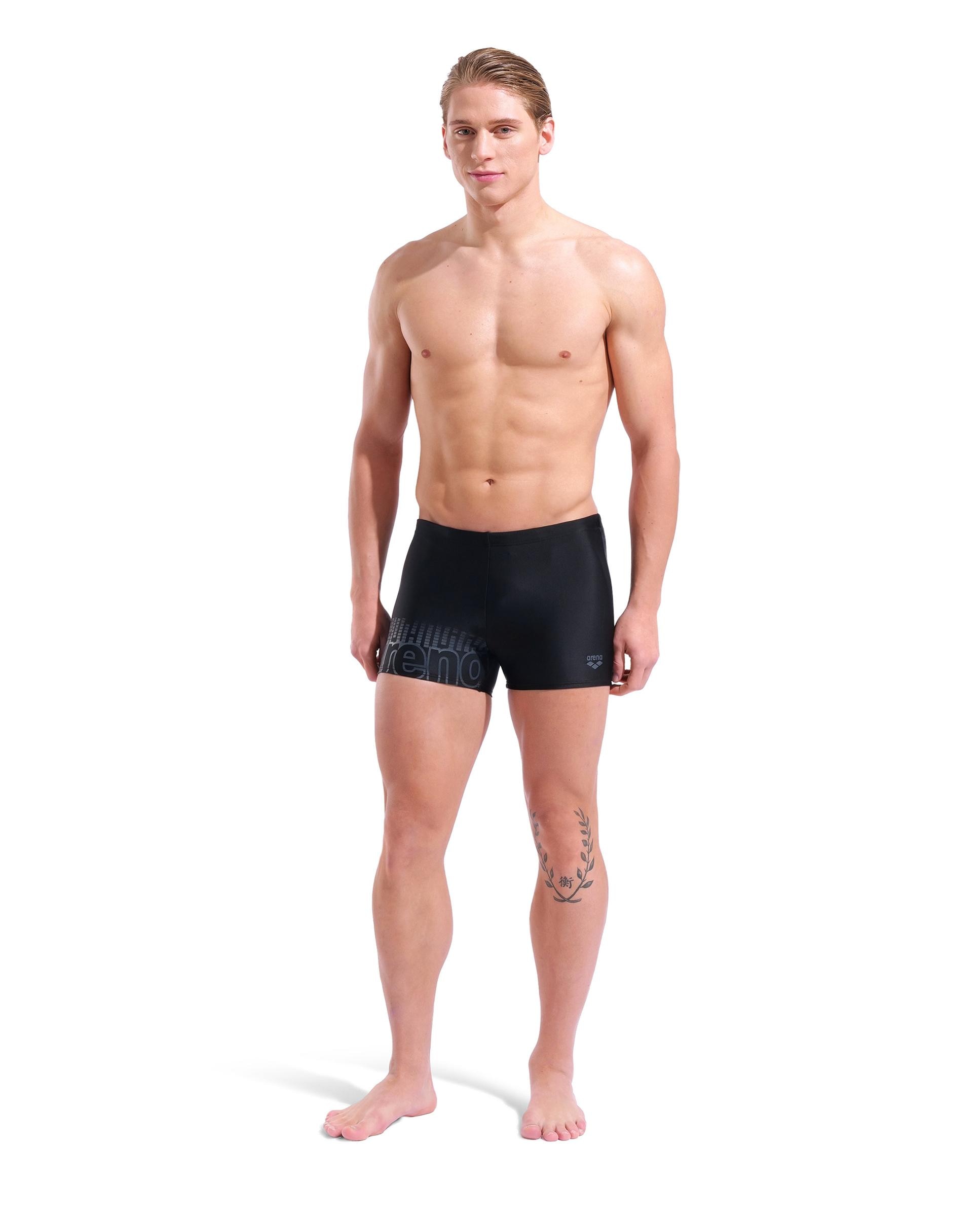 Bañador de hombre short arena Feel Playful - Negro Negro-3