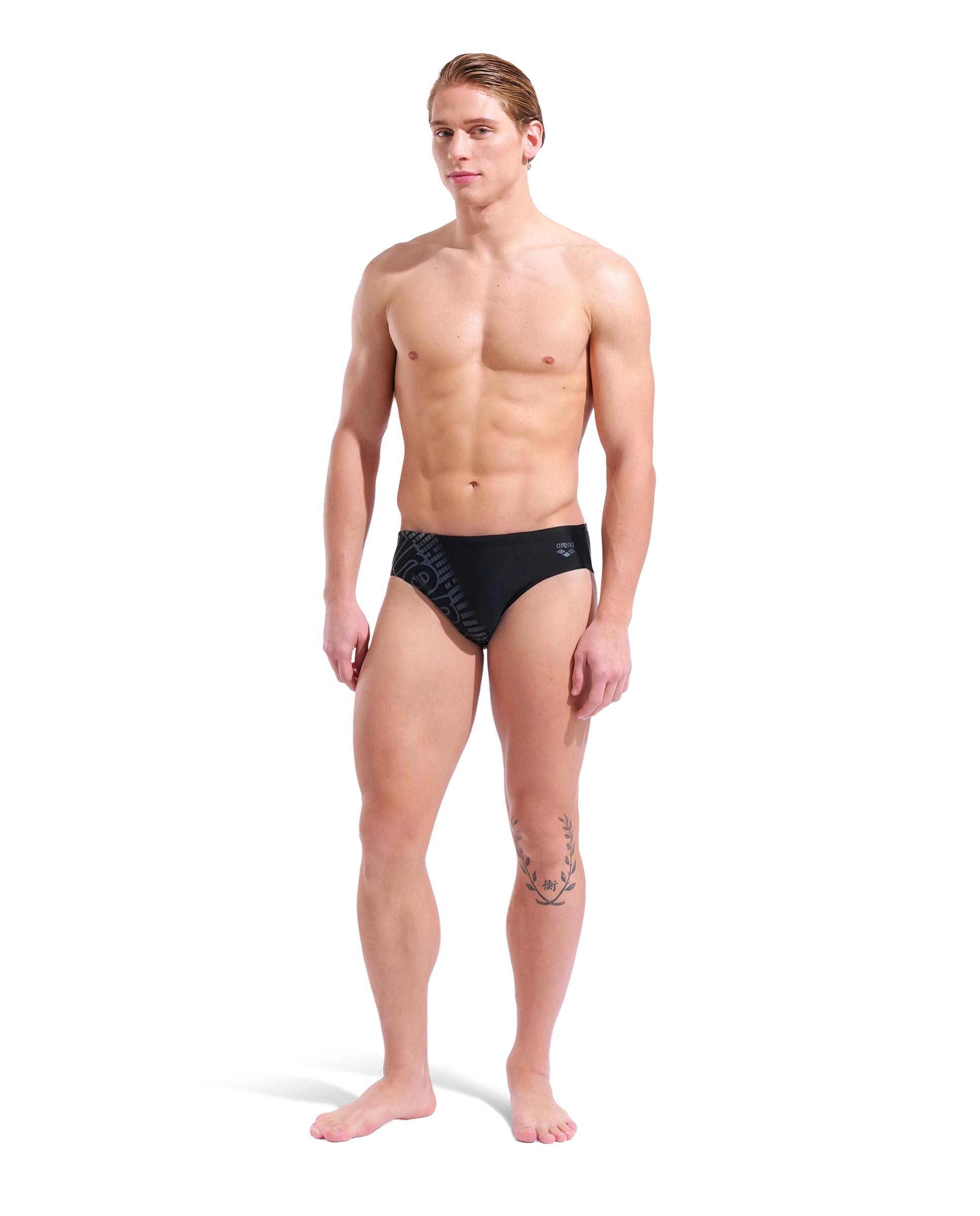 Imagen 3 de Bañador de hombre slip arena Feel Playful - Negro Negro