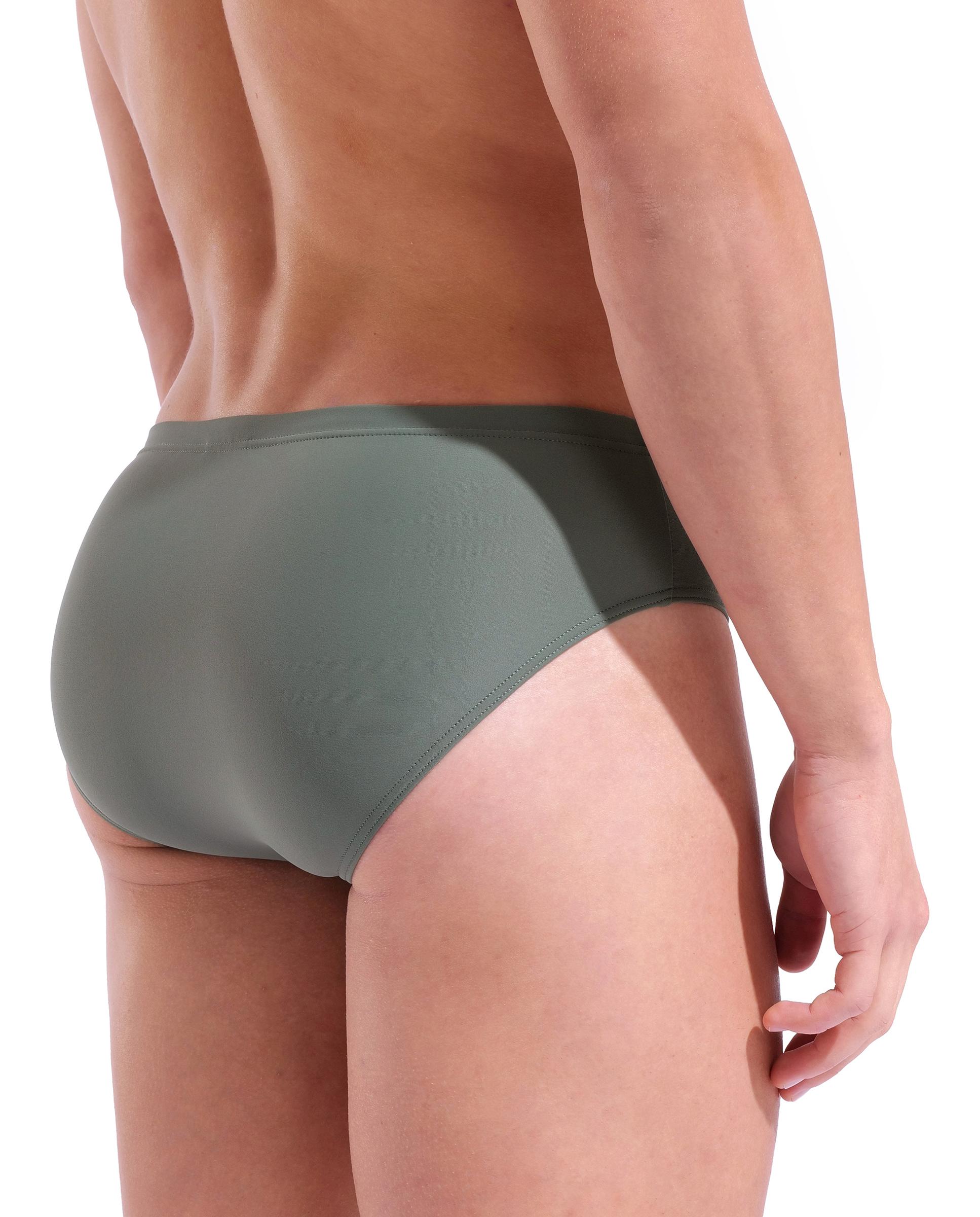 Imagen 5 de Bañador de hombre slip arena Feel Playful - Verde pardo Verde pardo