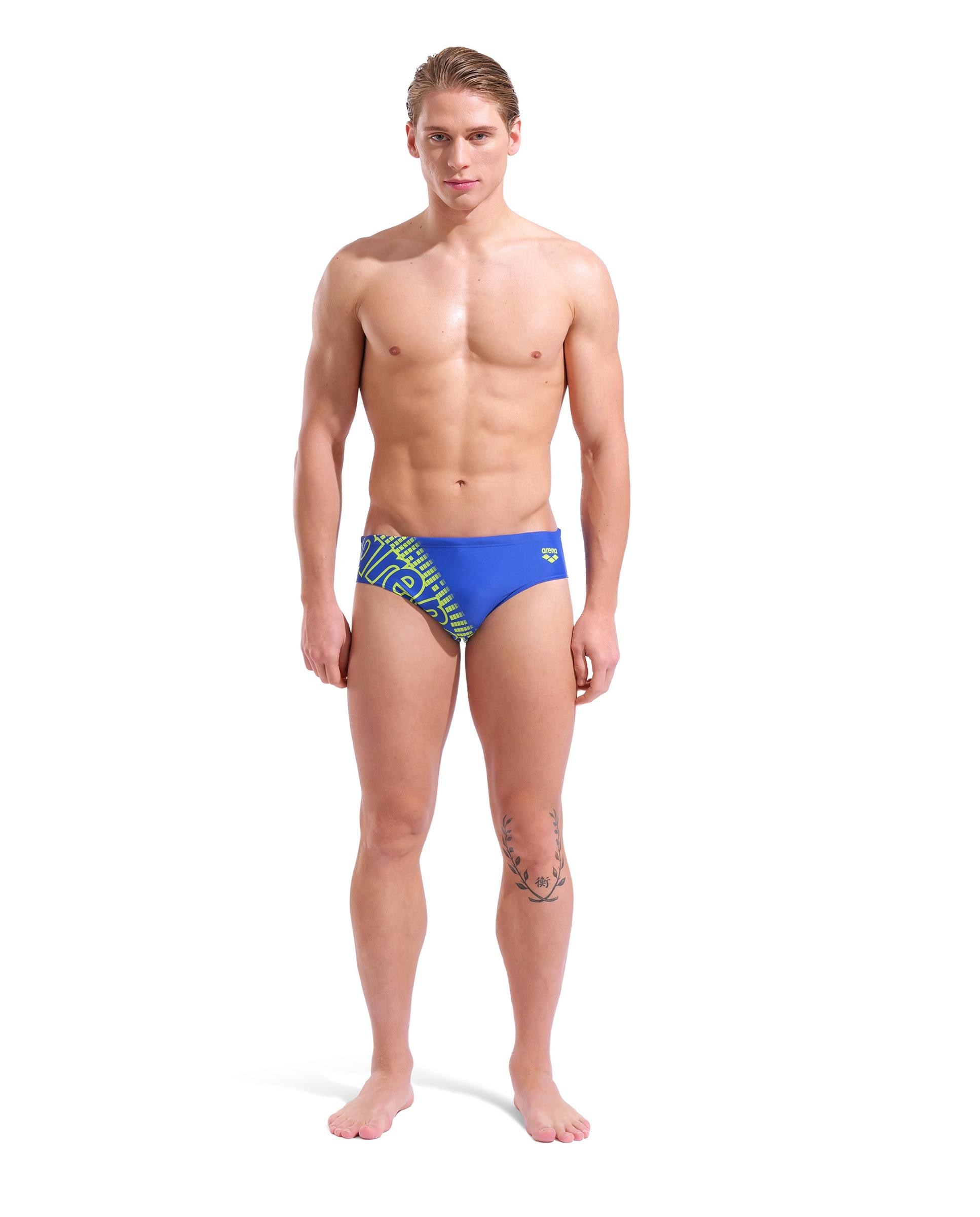 Imagen 3 de Bañador de hombre slip arena Feel Playful - Azul eléctrico Azul eléctrico