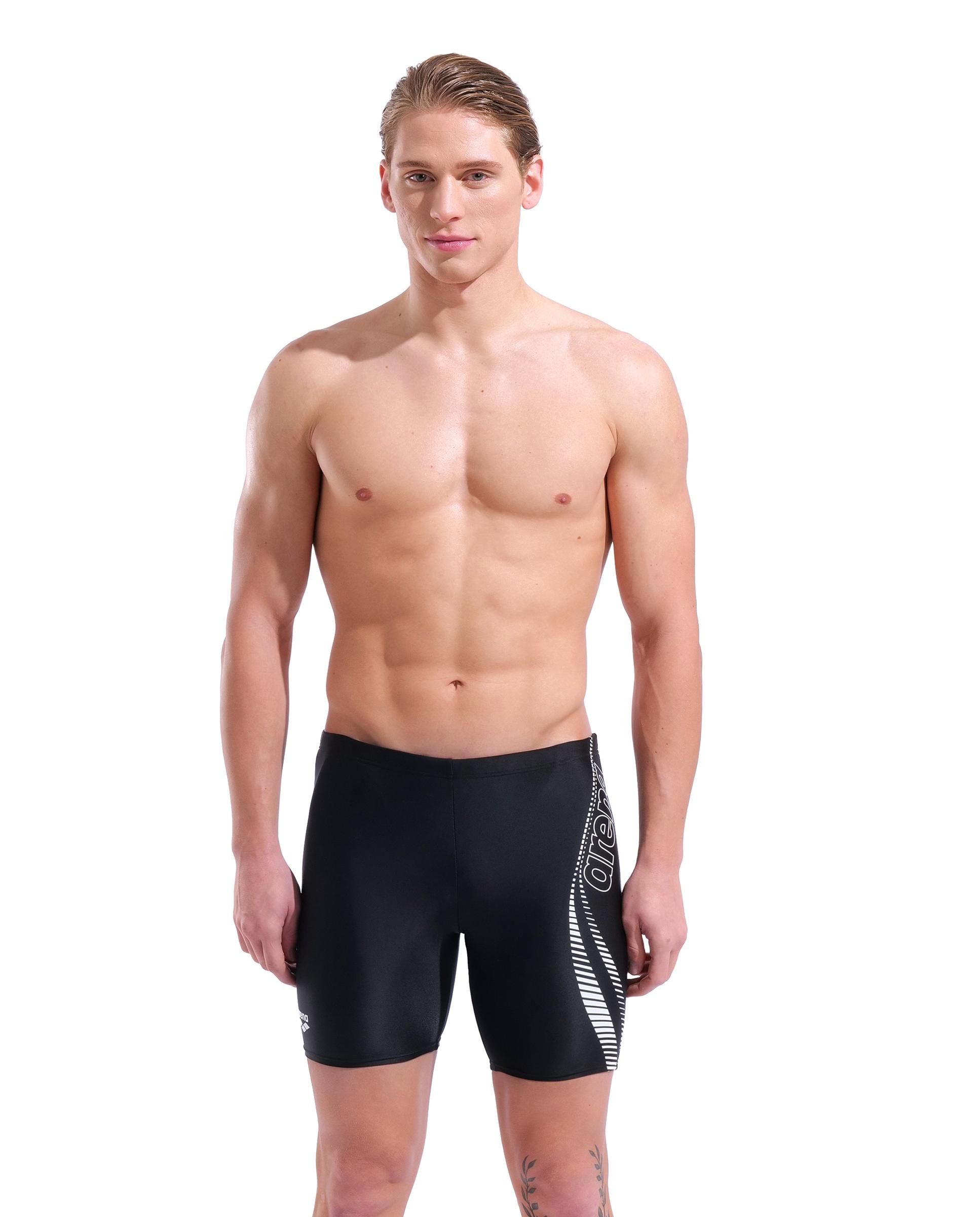 Bañador de hombre Mid Jammer arena Feel Path - Negro Negro-1