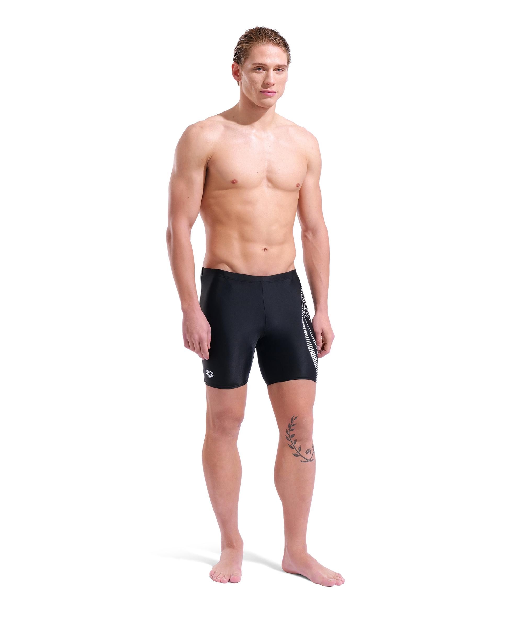 Bañador de hombre Mid Jammer arena Feel Path - Negro Negro-3