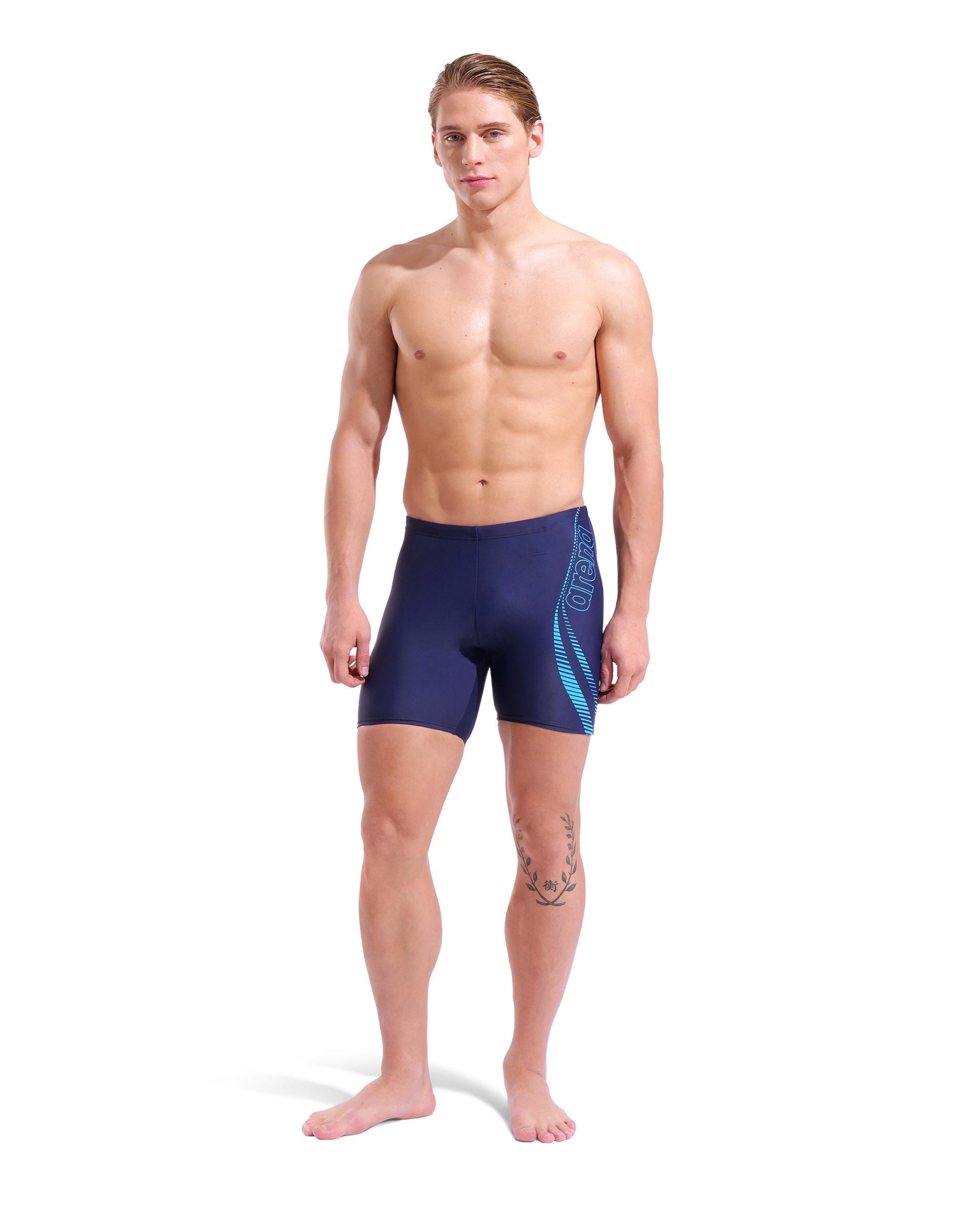 Bañador de hombre Mid Jammer arena Feel Path - Morado Morado-3