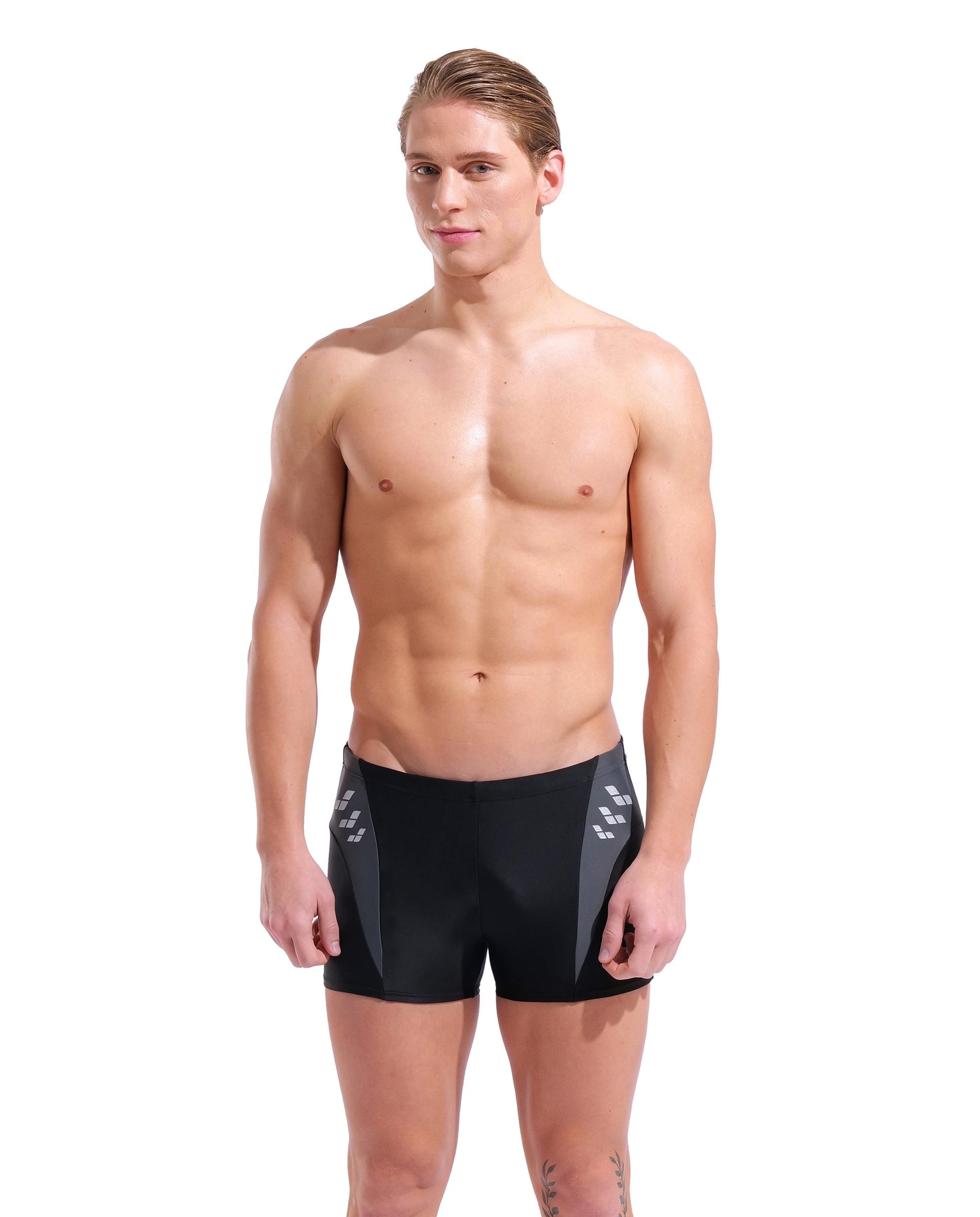 Bañador de hombre tipo short arena Feel Steplogo - Negro Negro-1