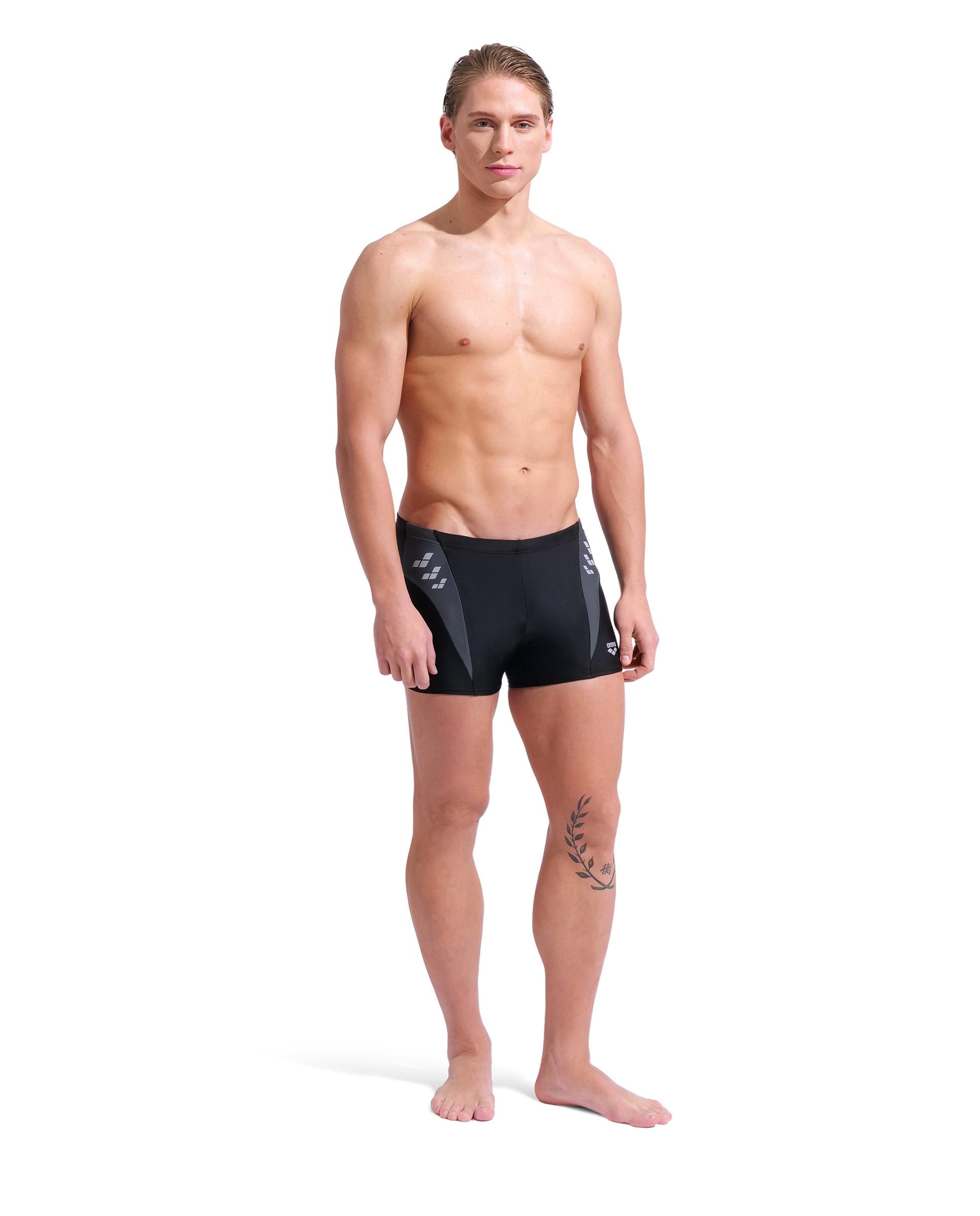 Bañador de hombre tipo short arena Feel Steplogo - Negro Negro-3