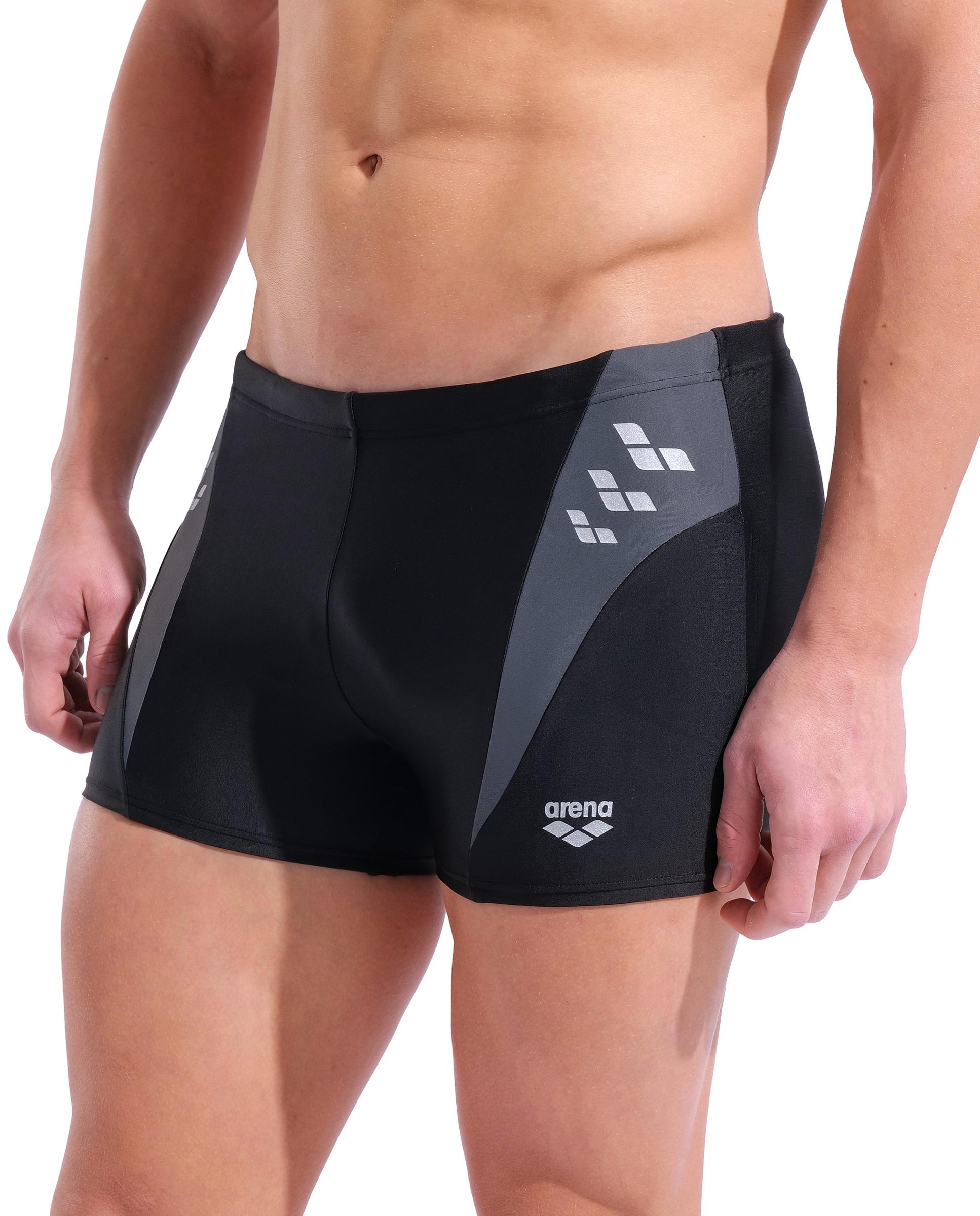 Bañador de hombre tipo short arena Feel Steplogo - Negro Negro-4