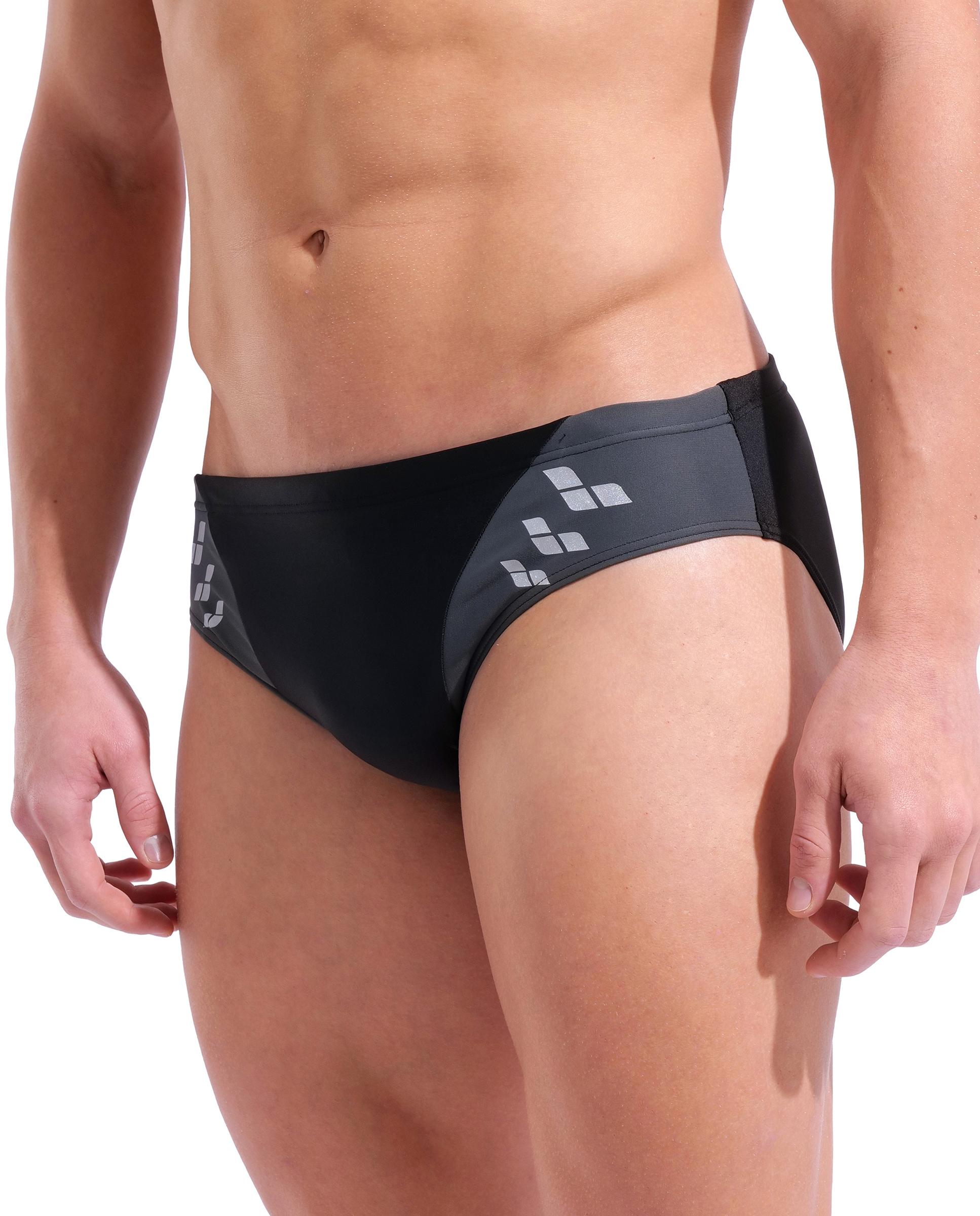 Bañador de hombre tipo slip arena Feel Steplogo - Negro Negro-4