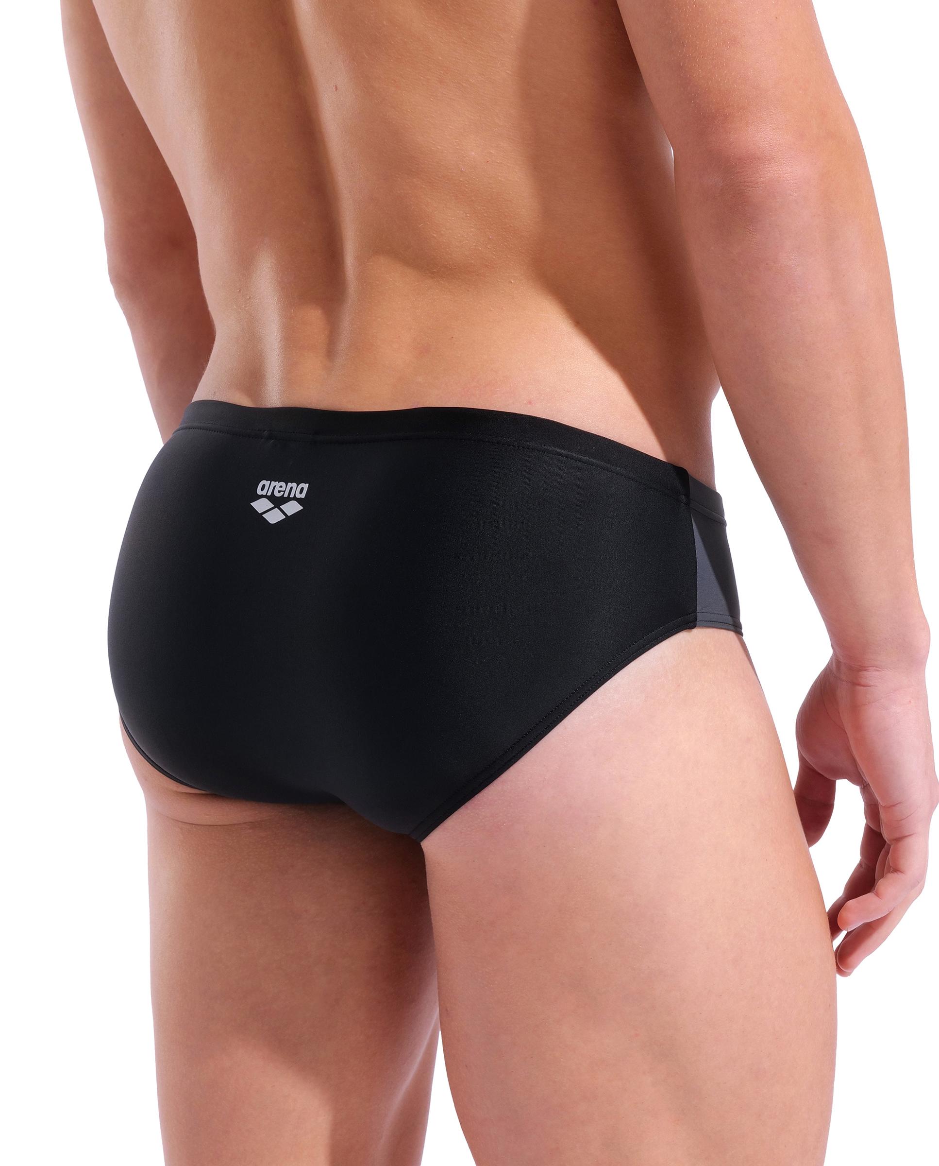 Bañador de hombre tipo slip arena Feel Steplogo - Negro Negro-5