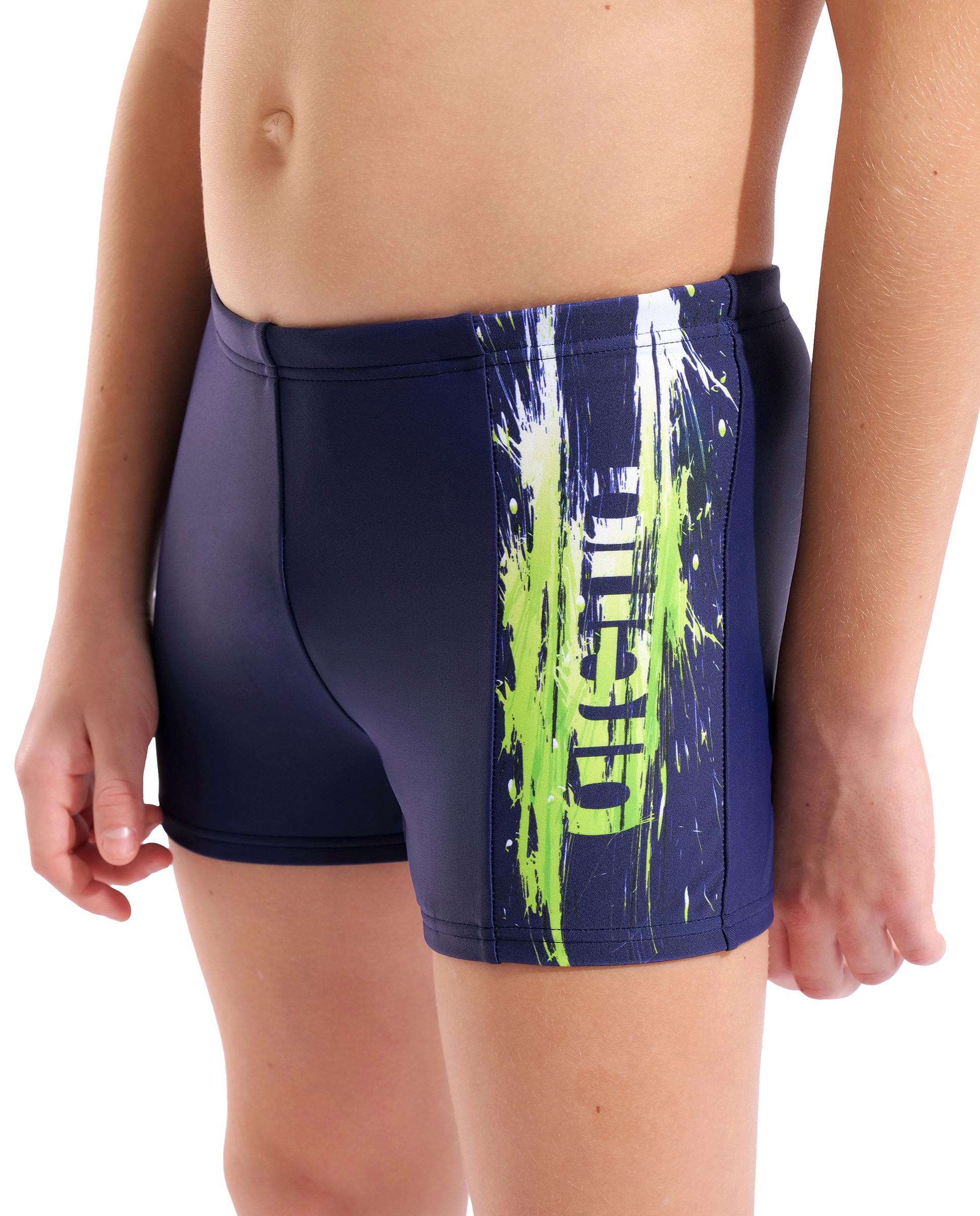Bañador de niños short arena Feel Paint - Morado Morado-4