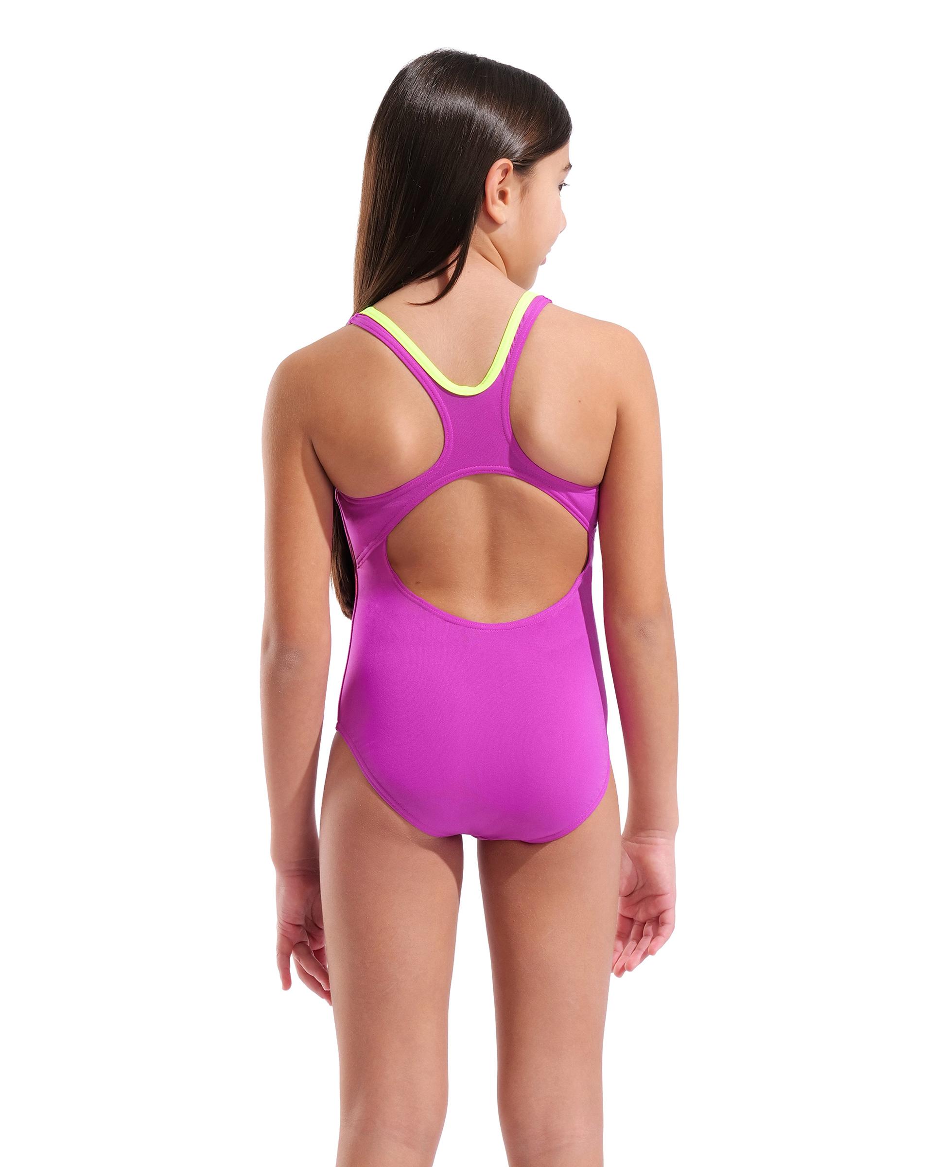 Bañador de niños arena Performance con espalda Swim Pro Bay - Rosa Rosa-2