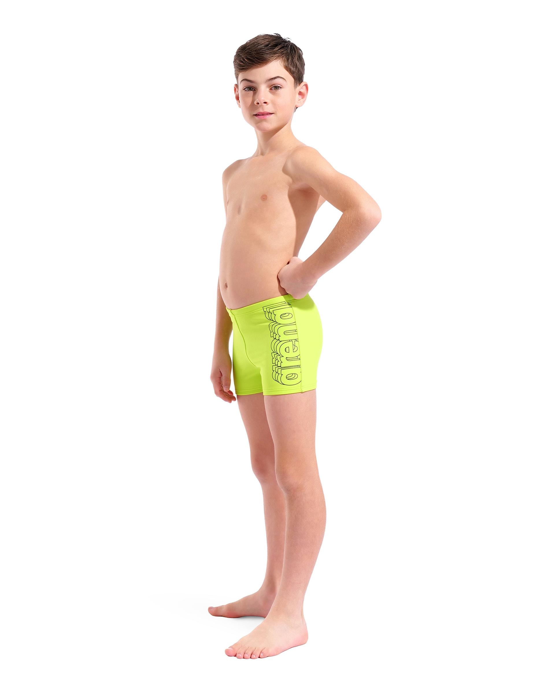 Bañador de niños arena Feel tipo short s Detail - Amarillo Flúor Amarillo Flúor-3