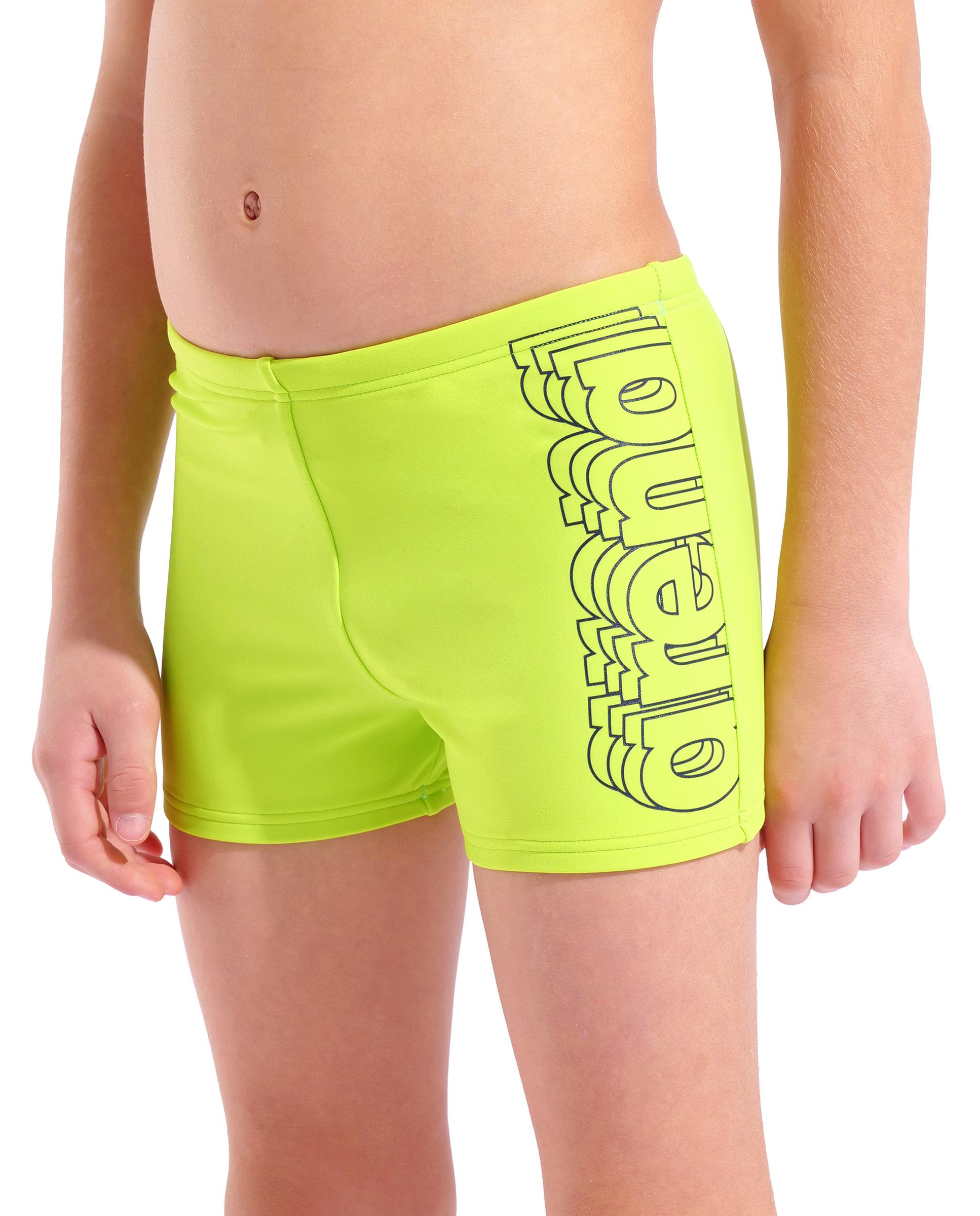 Bañador de niños arena Feel tipo short s Detail - Amarillo Flúor Amarillo Flúor-4