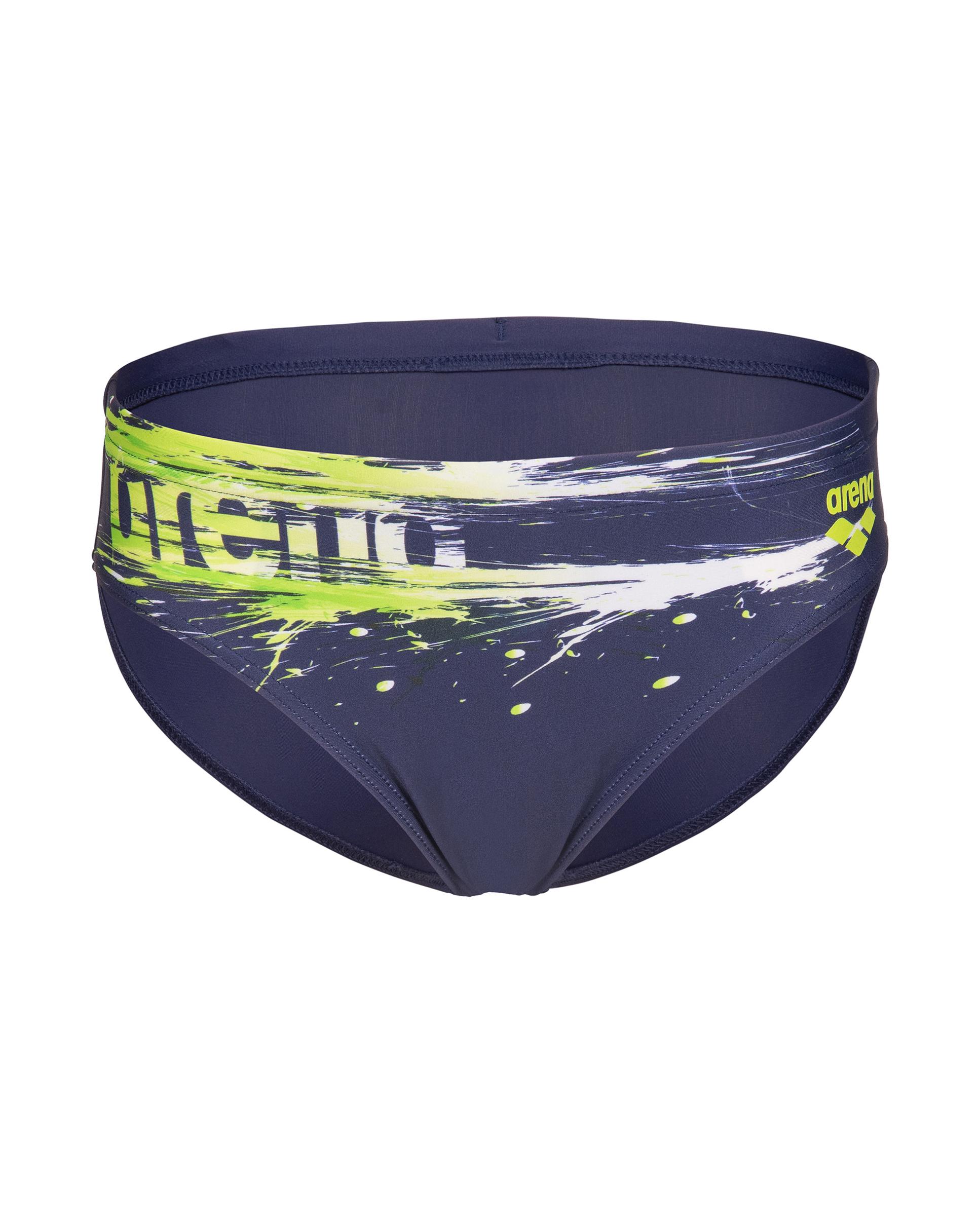 Bañador de niños slip arena Feel Paint - Morado / Verde claro Morado / Verde claro-1